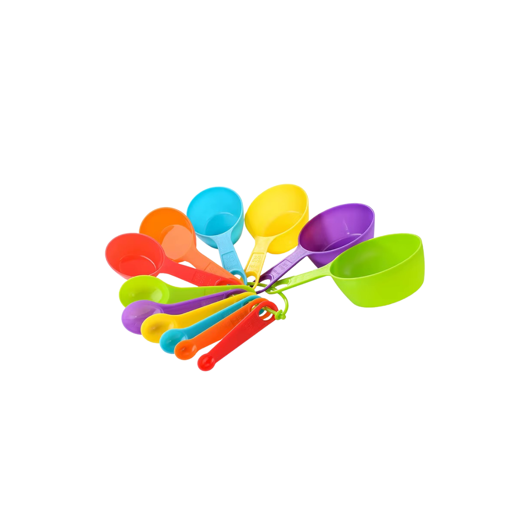 Set de 12 Cucharas Medidoras de Colores