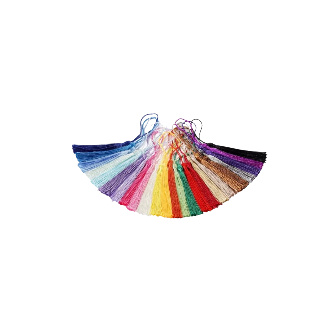 Set de 10 Borlas de Hilos - Colores Surtidos