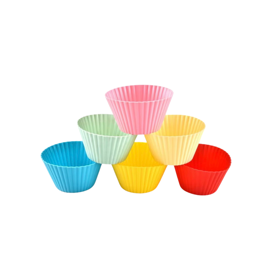 Set de 10 Mini Capacillos de Silicona para Cupcake