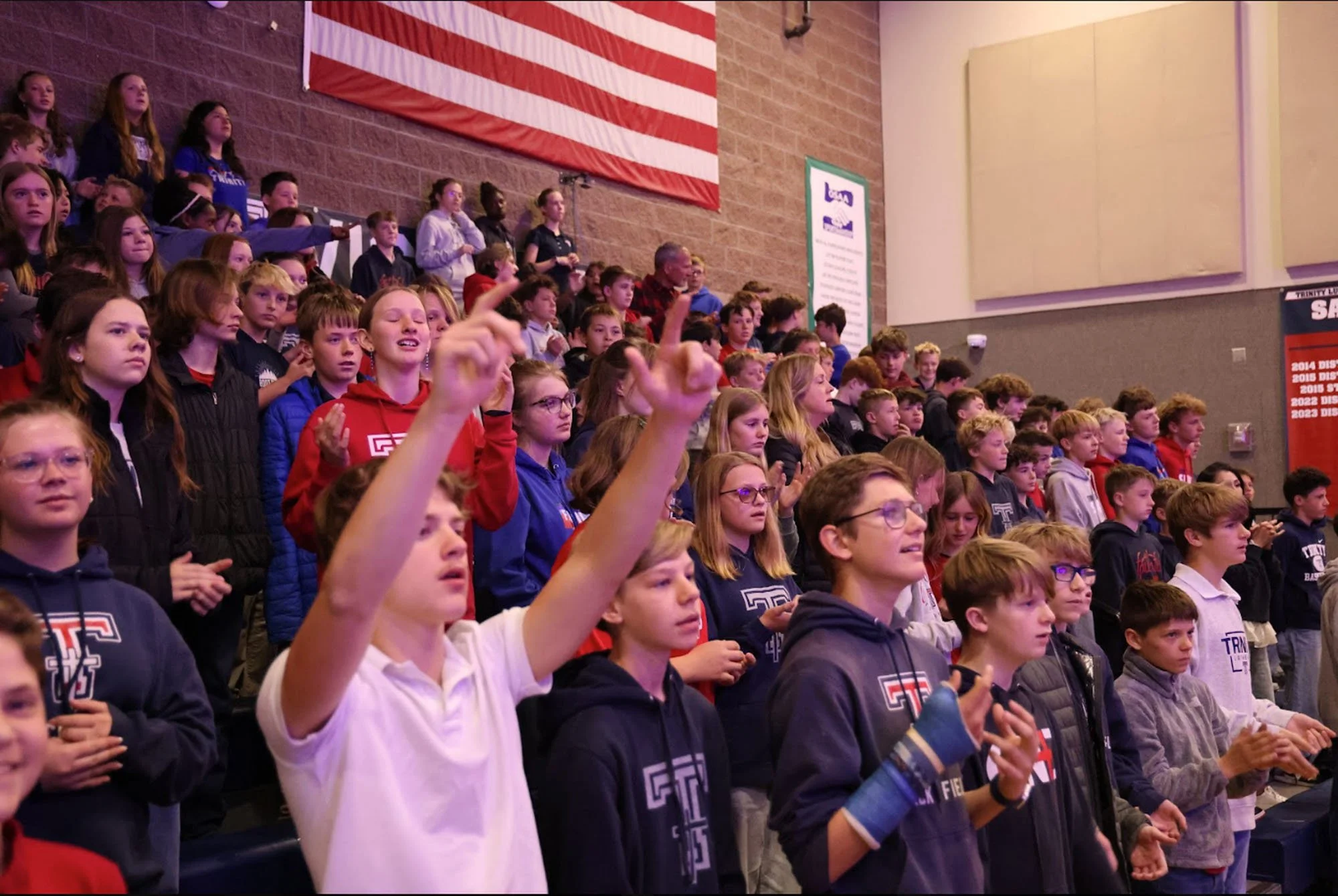 Chapel worship at Trinity
