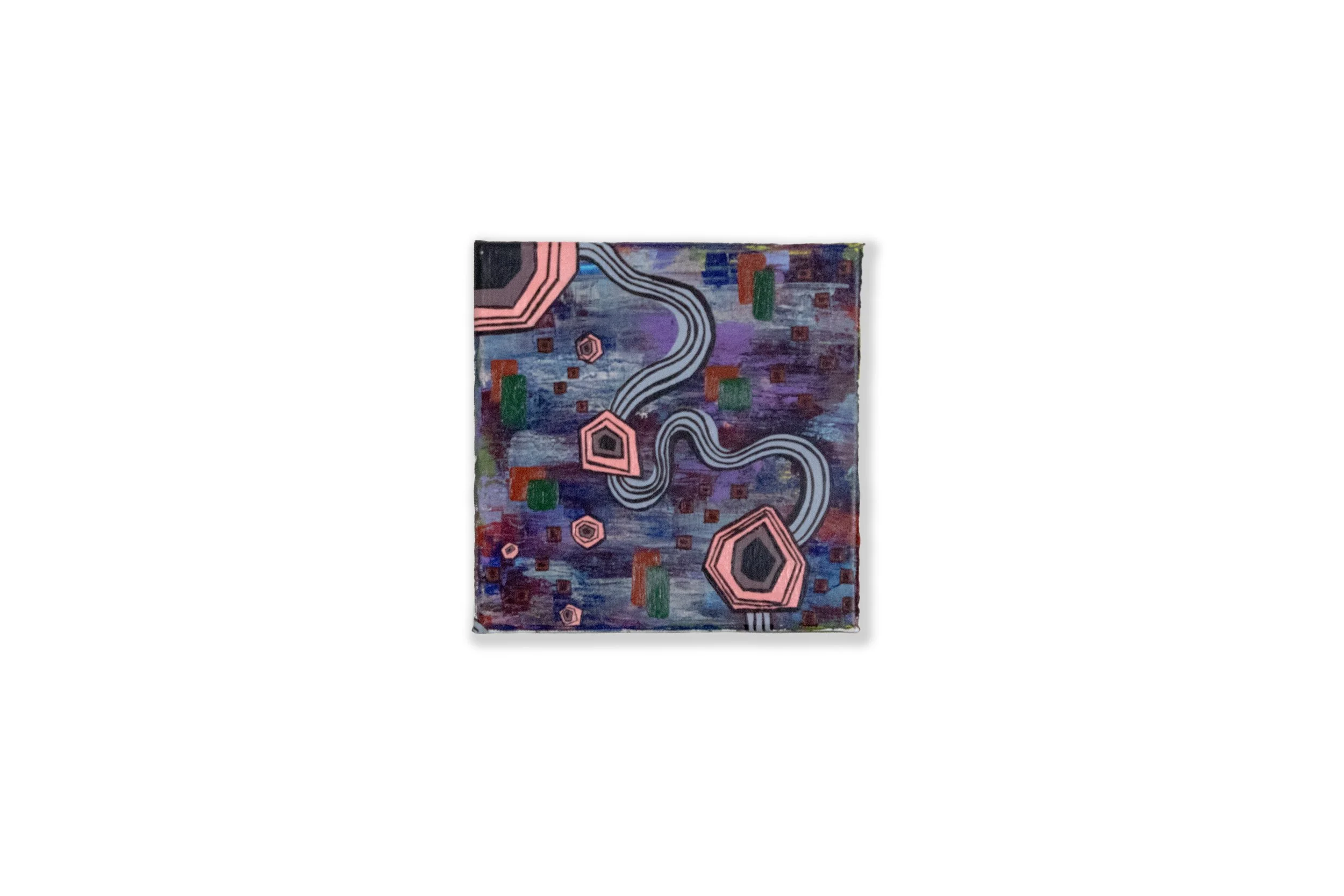 Nebulous 2, Acrylic on Canvas, 10"X10"X0.5", 2026