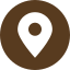 A map pin icon on a white background.