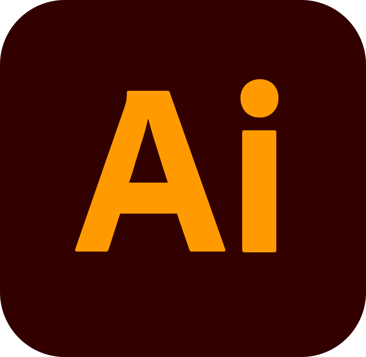 Orange letters 'A' and 'i' on a dark background.