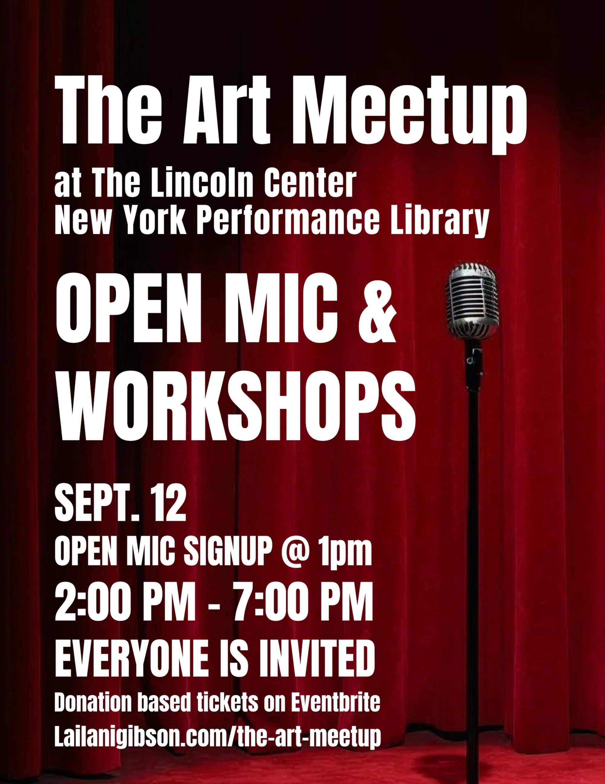 NYC has plenty of events. We need more rooms where artists can actually find each other.

On Sept 12, The Art Meetup is bringing artists, performers, and creative New Yorkers together at the New York Public Library for the Performing Arts at Lincoln 