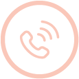 Phone icon with sound waves in a circle