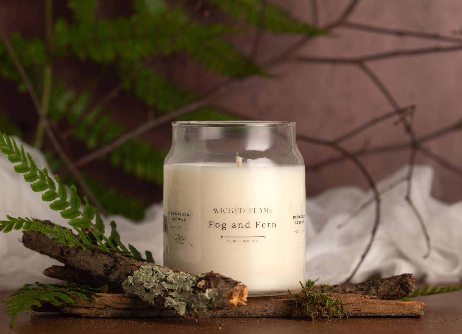 Fog and Fern Candle