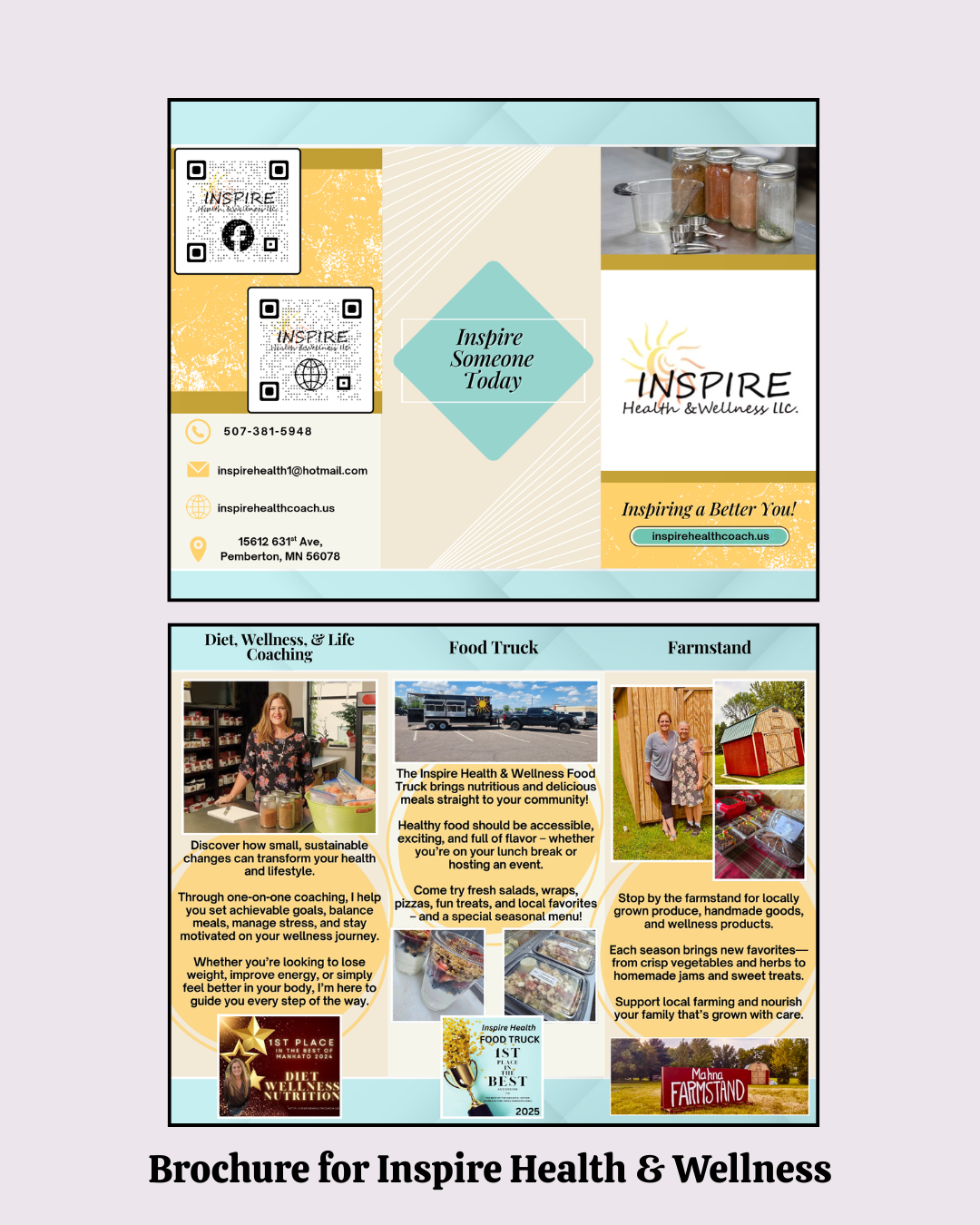 Brochure for Inspire Health & Wellness