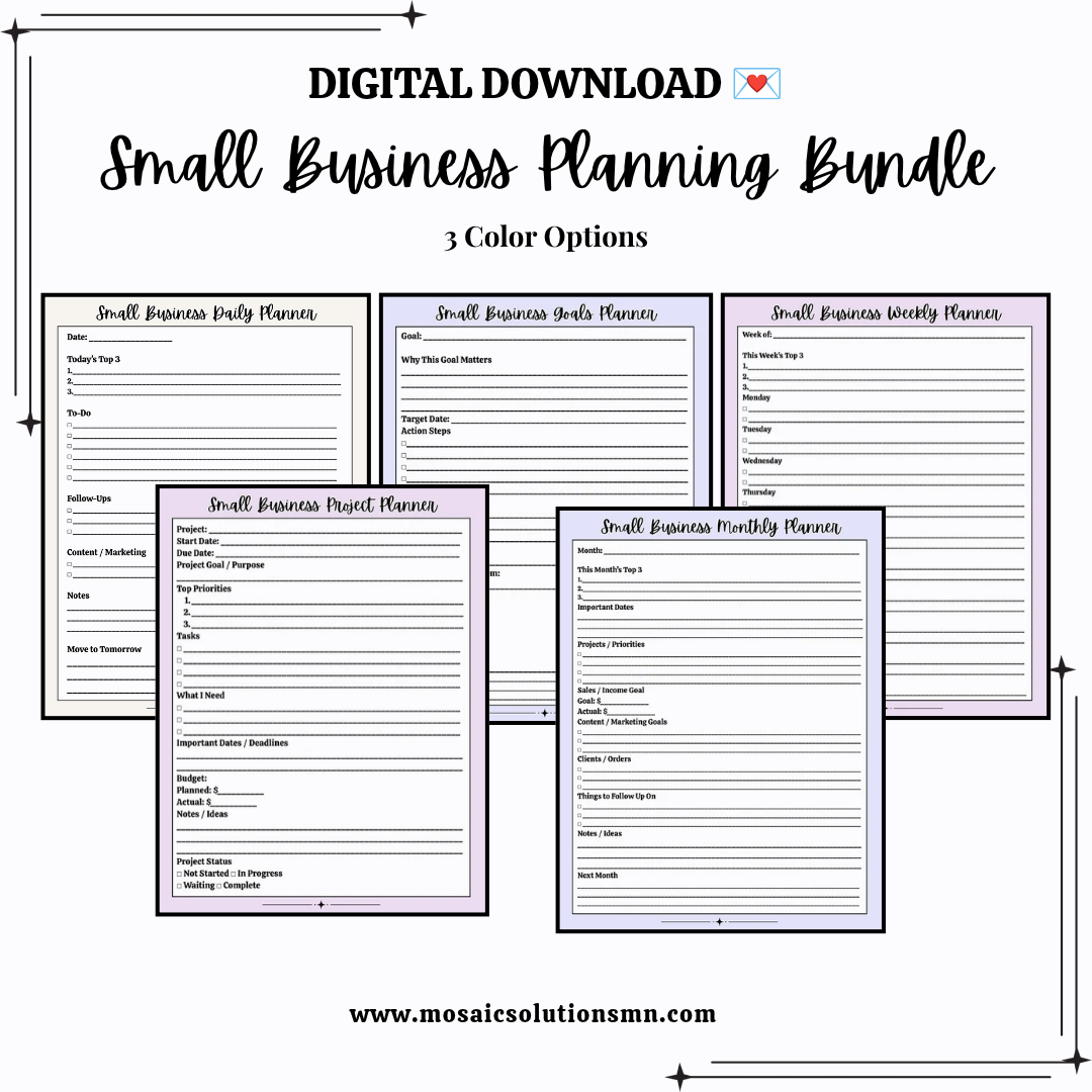 Small Business Planning Bundle