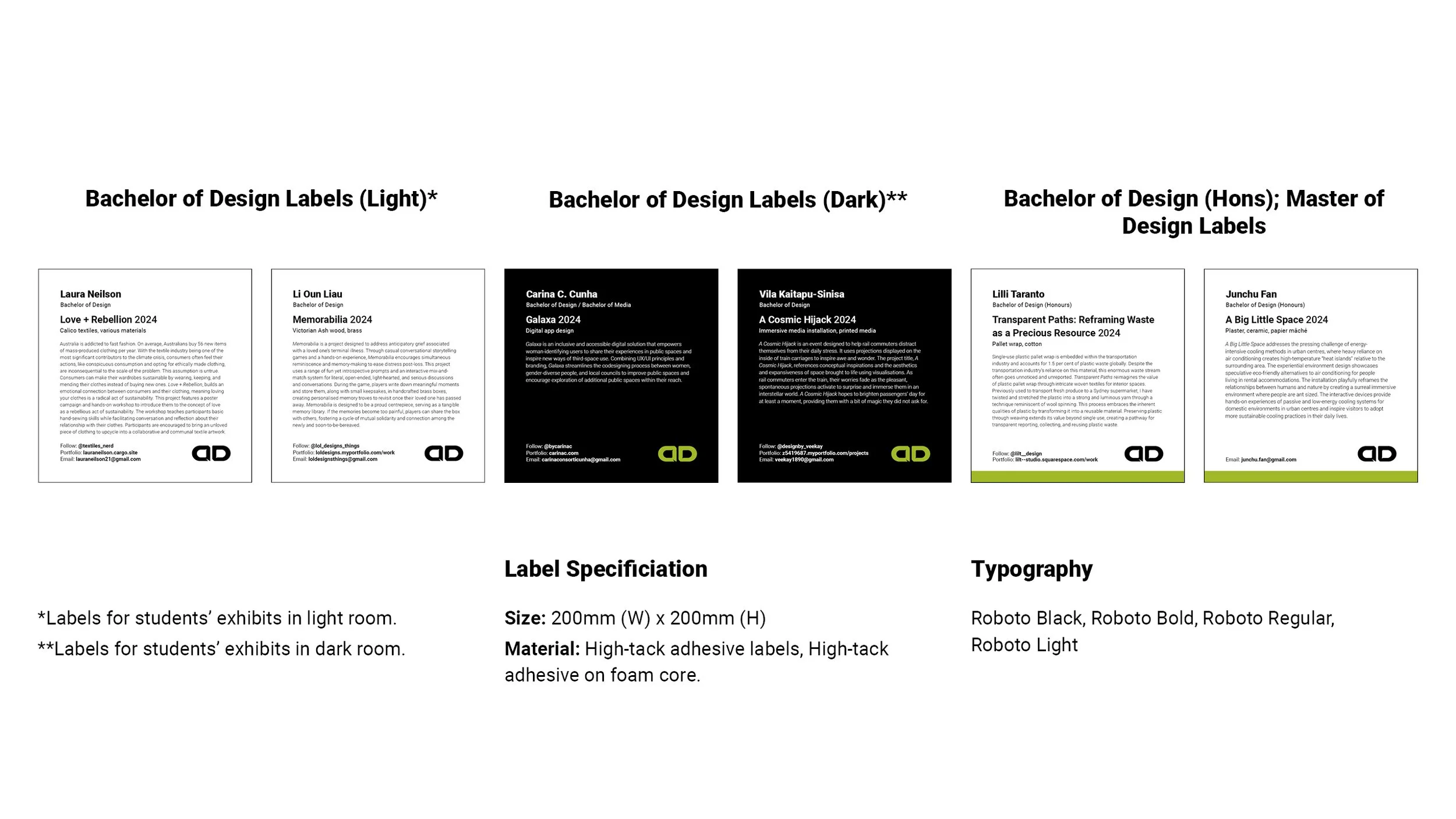 unsw-annual-2024-exhibition-label-design-top-view