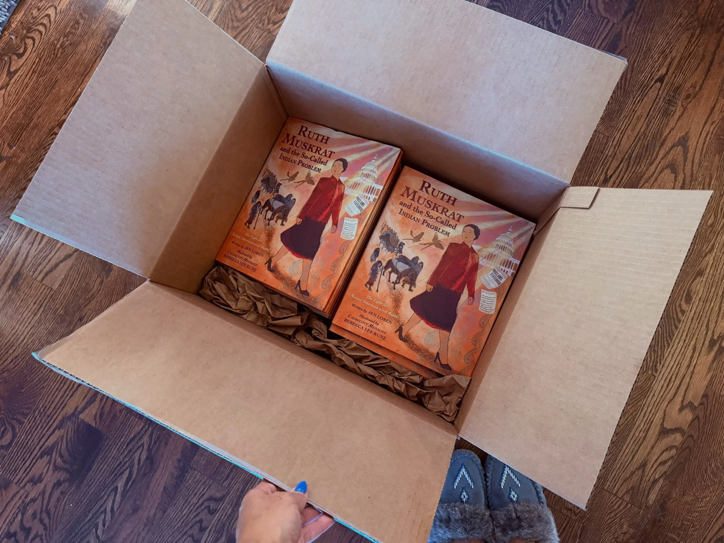 📚Look what arrived in the mail from @levinequerido - This is so exciting! Ruth Muskrat and the So-Called Indian Problem is here! It&rsquo;s real! I&rsquo;m a published author! My sister and I can&rsquo;t wait for you to read her life story. Order yo
