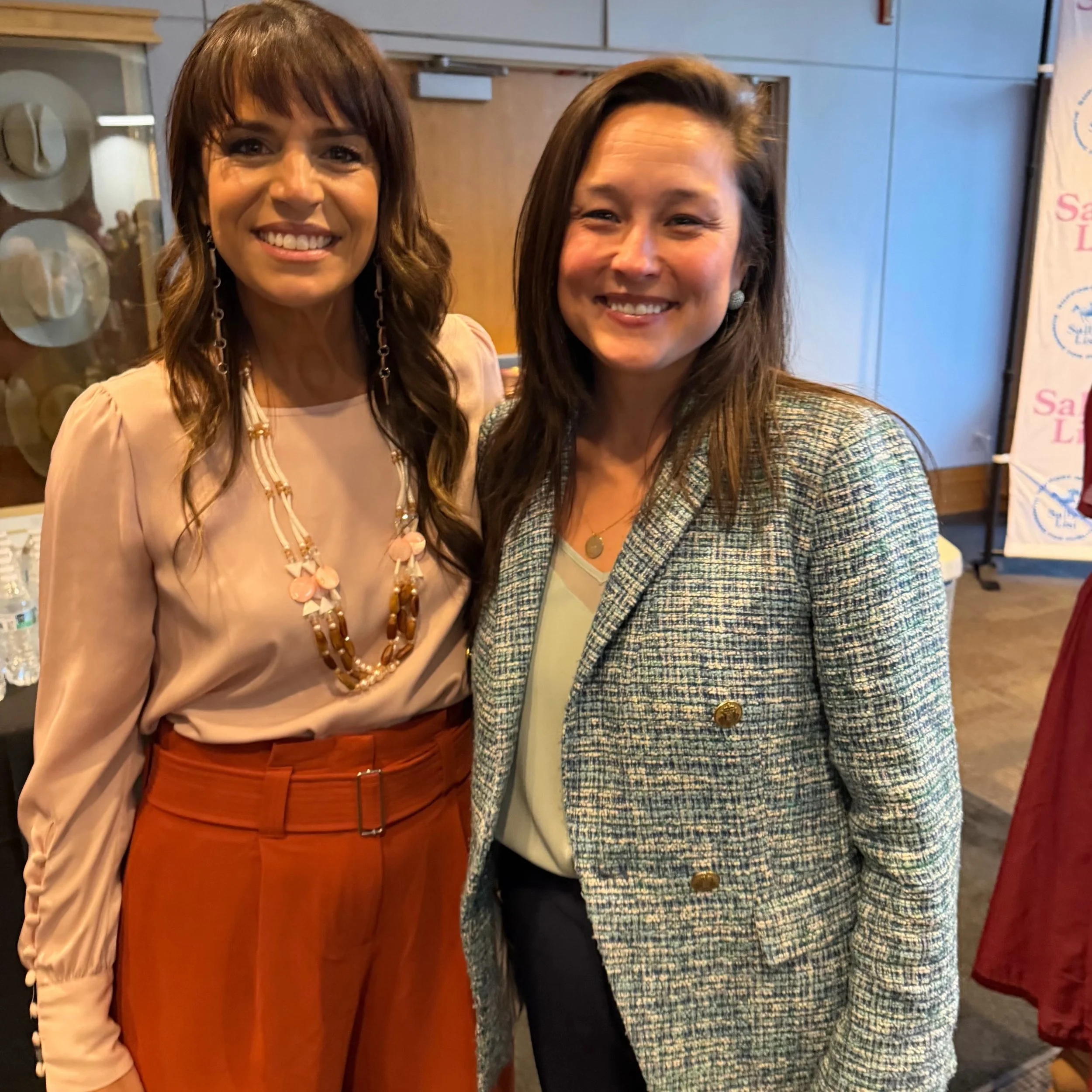 WOW!! I got to be host for the Powerful Women&rsquo;s Luncheon by @sallyslist today and let me tell you&hellip; it was electric! ⚡️ I got to chat with the one and only @staceyabrams who was the keynote speaker and awards went to several Oklahoma wome