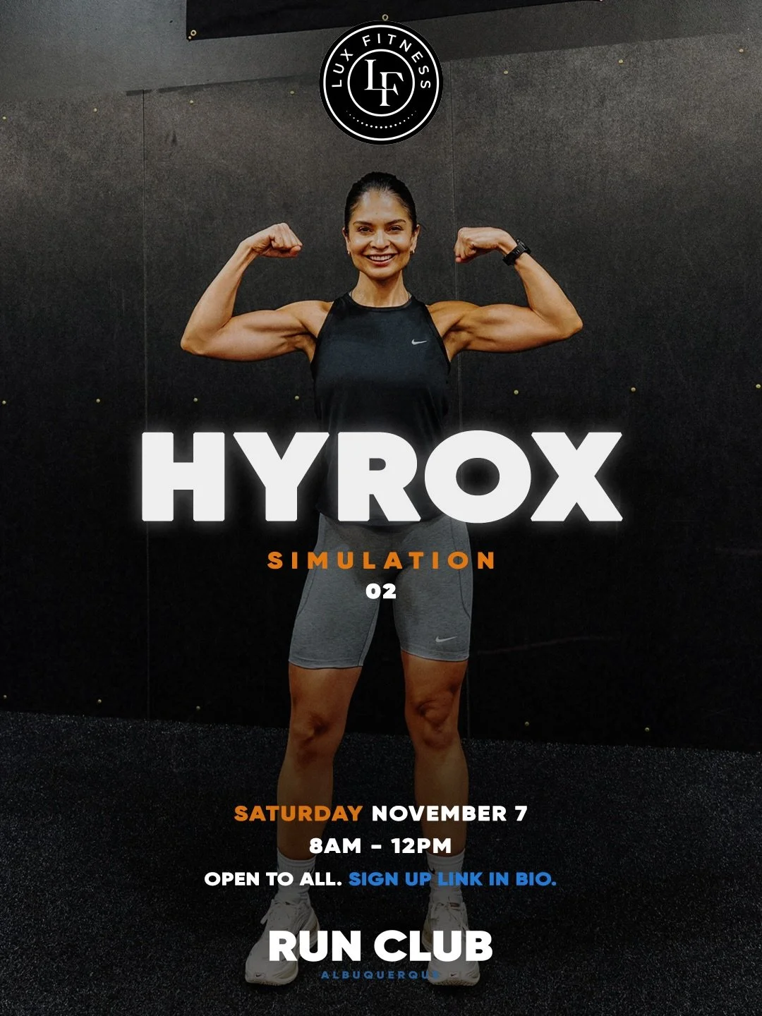 ‼️🚨 Lux Fitness &amp; Run Club ABQ are hosting our 2nd Hyrox Simulation Race event on Saturday November 7th and we want you to compete in it!

A full Hyrox race with official weights and distances to test where you&rsquo;re at. Register today with t