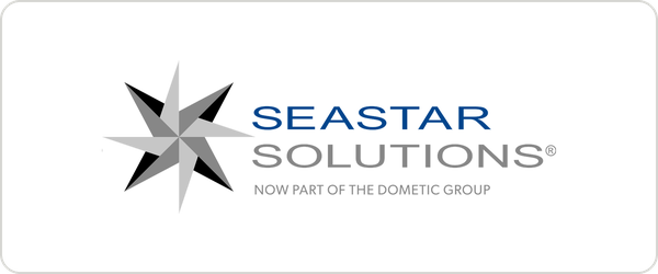 Seastar Solutions logo with a stylized star and blue and gray text, reading 'Seastar Solutions, Now Part of the Dometic Group'.