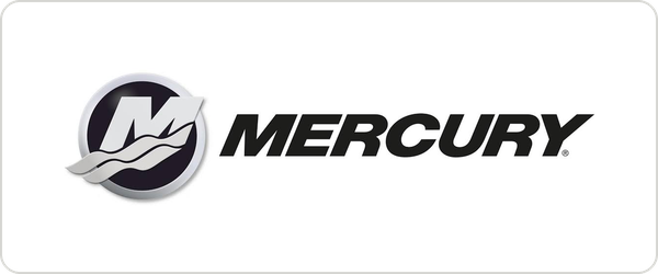 Mercury logo with stylized 'M' and wave element on a white background.