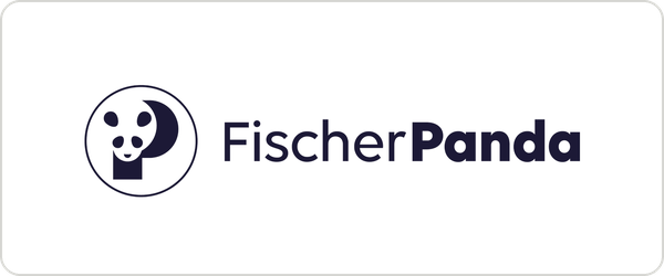 FischerPanda logo with a panda face inside a circle and the company name to the right.