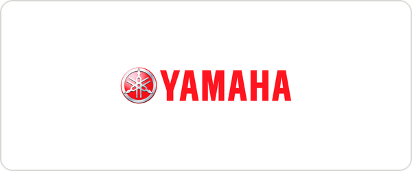 Yamaha logo with red text and emblem on a white background.