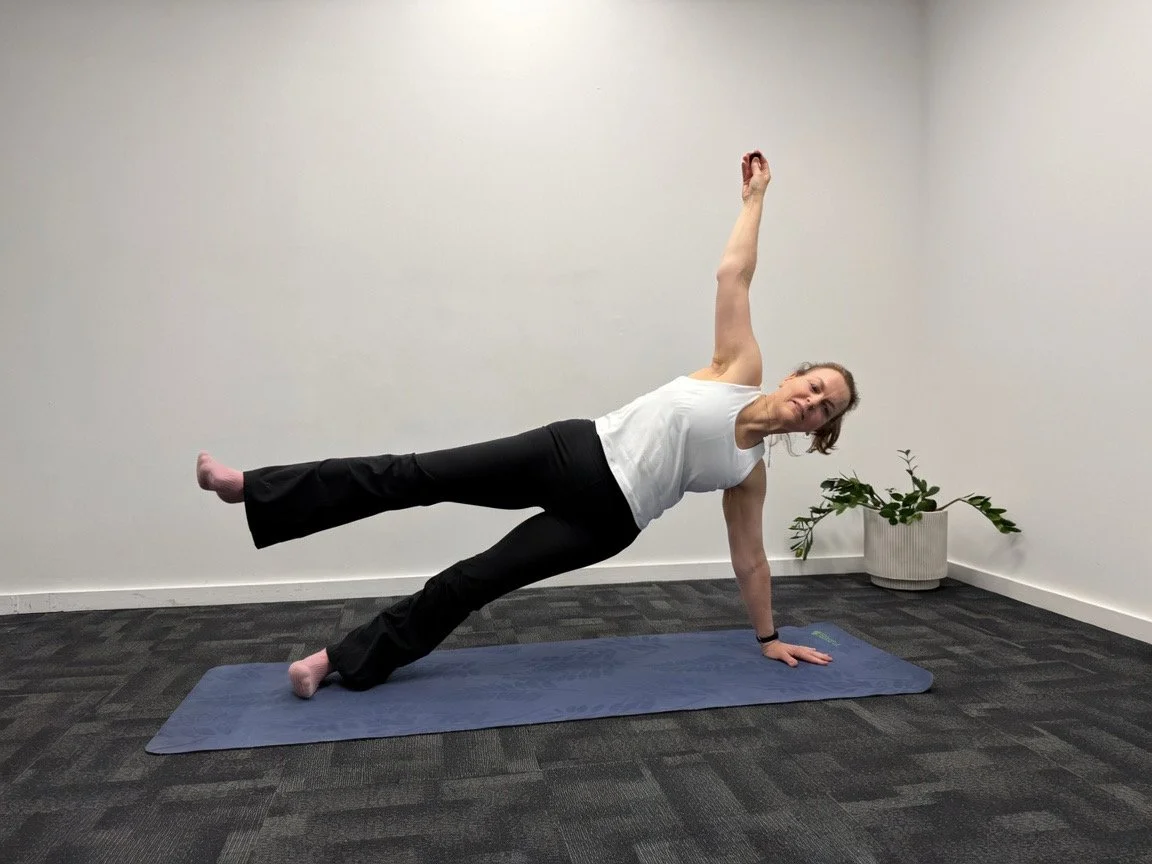 Mat Pilates teacher training session with students practising repertoire in Western Sydney