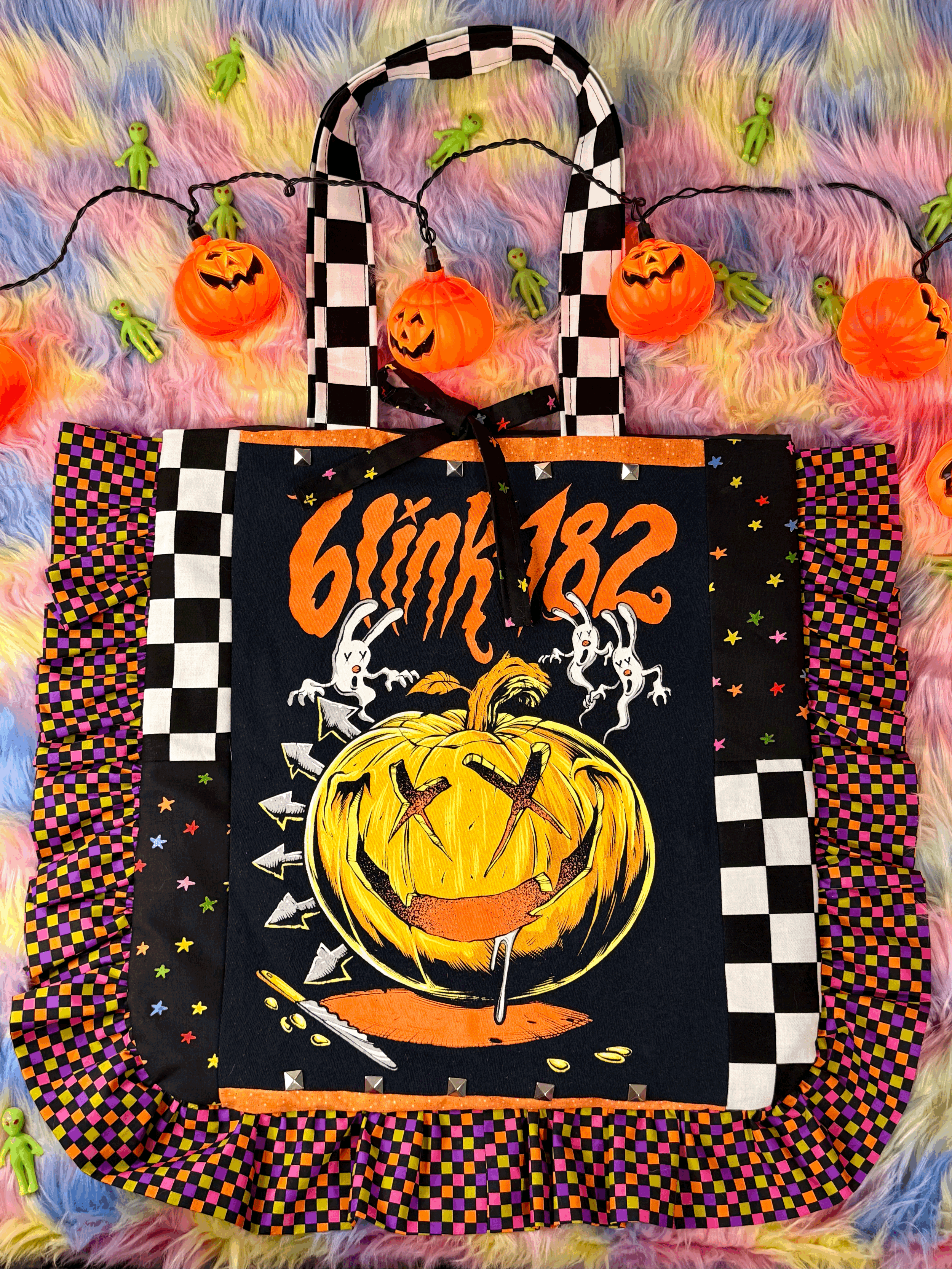 Blink 182 Halloween II Ruffled Tote