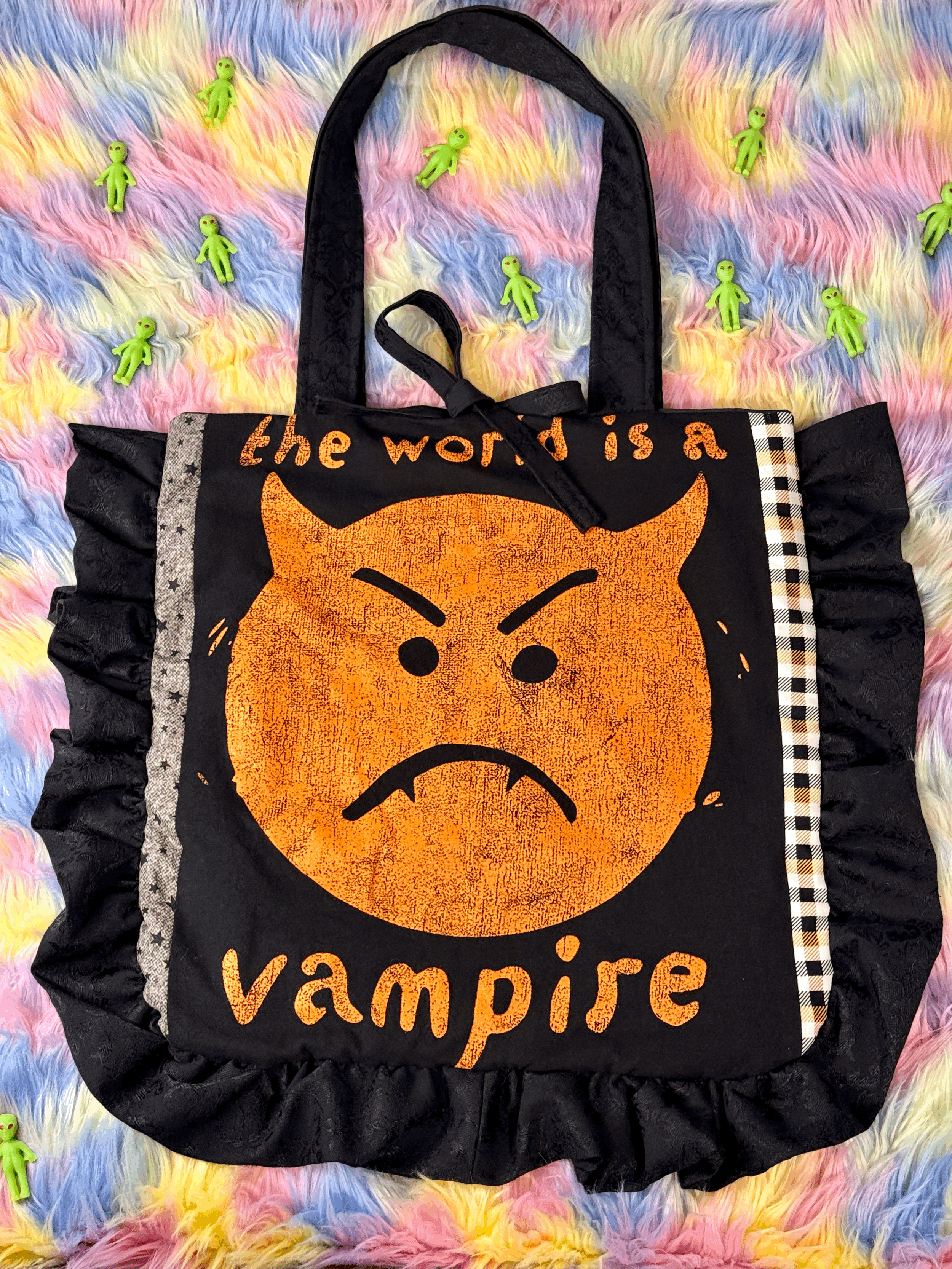The Smashing Pumpkins World Is A Vampire Ruffled Tote