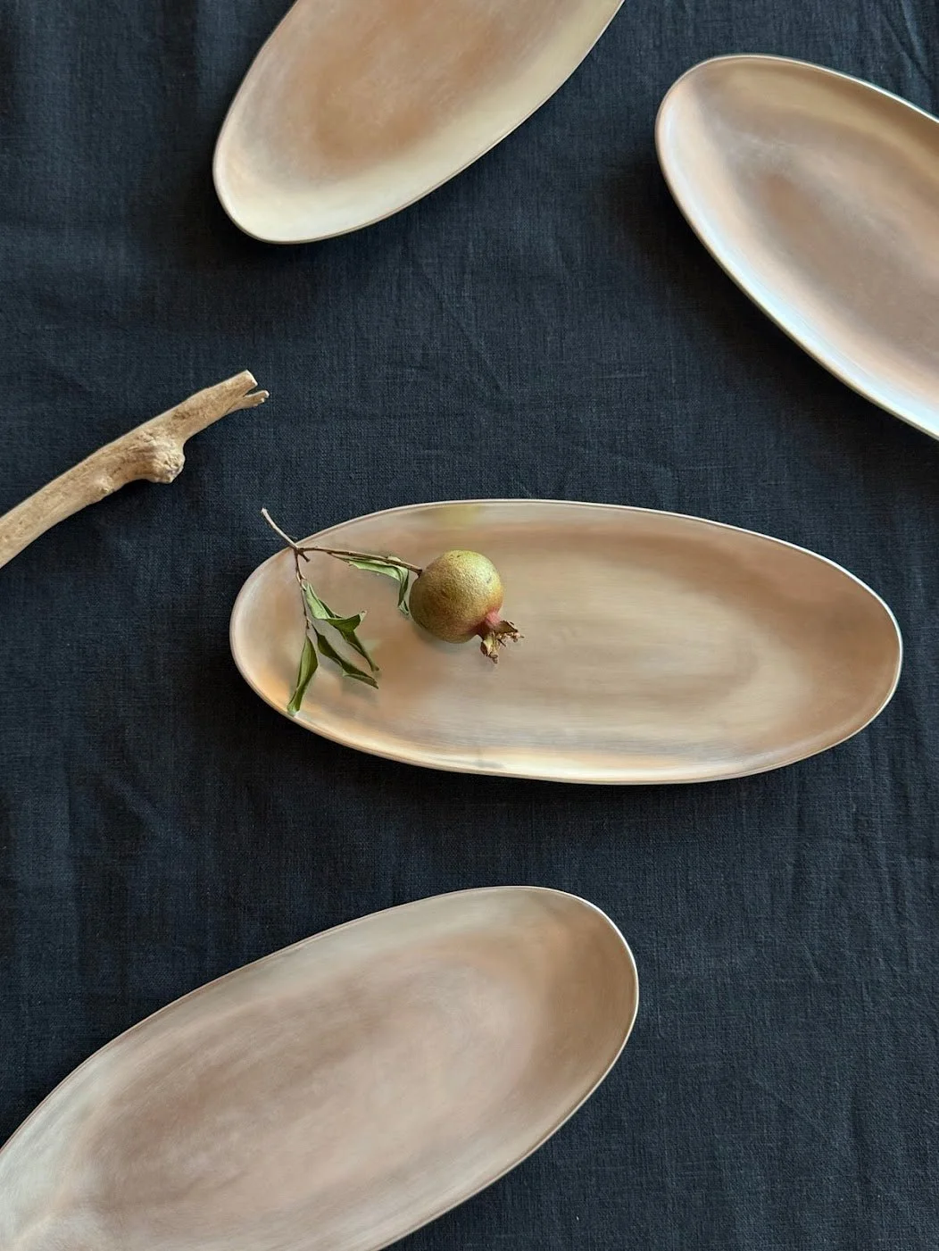 SILVER BOAT OVAL PLATE