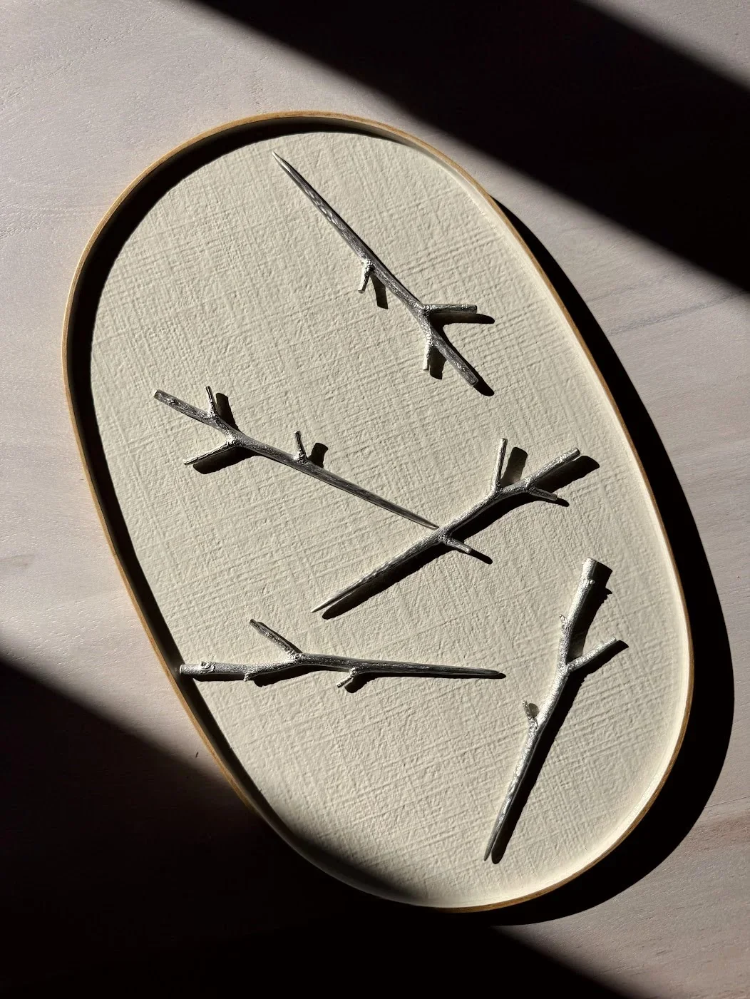 PEWTER TWIG SET