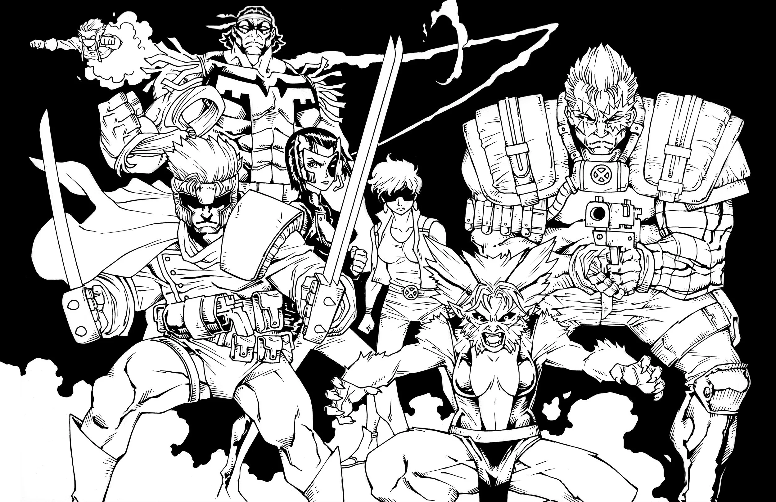 In respect to Rob Liefeld. I always wanted to draw this cover when I was a kid.