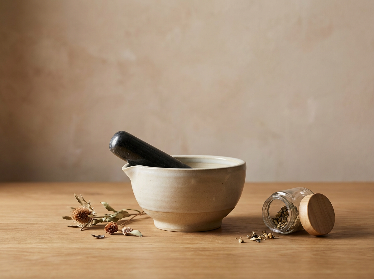 Ceramic Mortar and Pestle