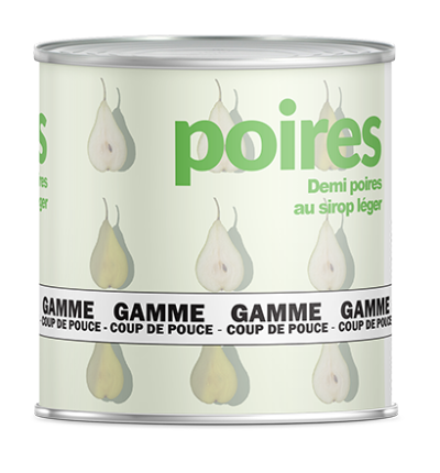 Pear halves in light syrup, excellent value for money, without compromising on taste or customer satisfaction, multi language labelling.