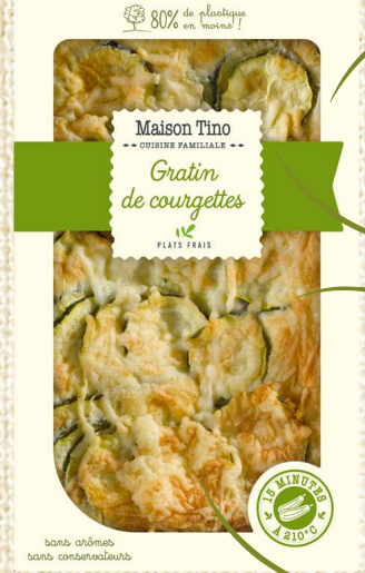 Gozoki-Maison Tino-Courgettes Gratin-Pre-Cooked-Retail Pack Size (CHILLED)