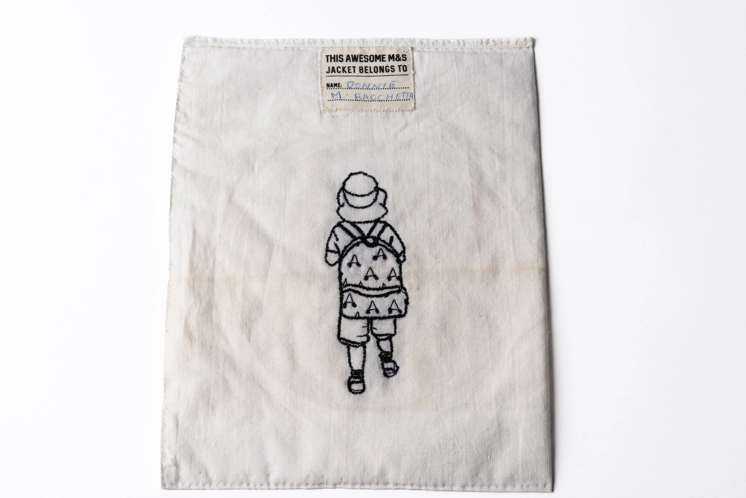 Title - Letting Go, 2023, hand embroidery, quilt
