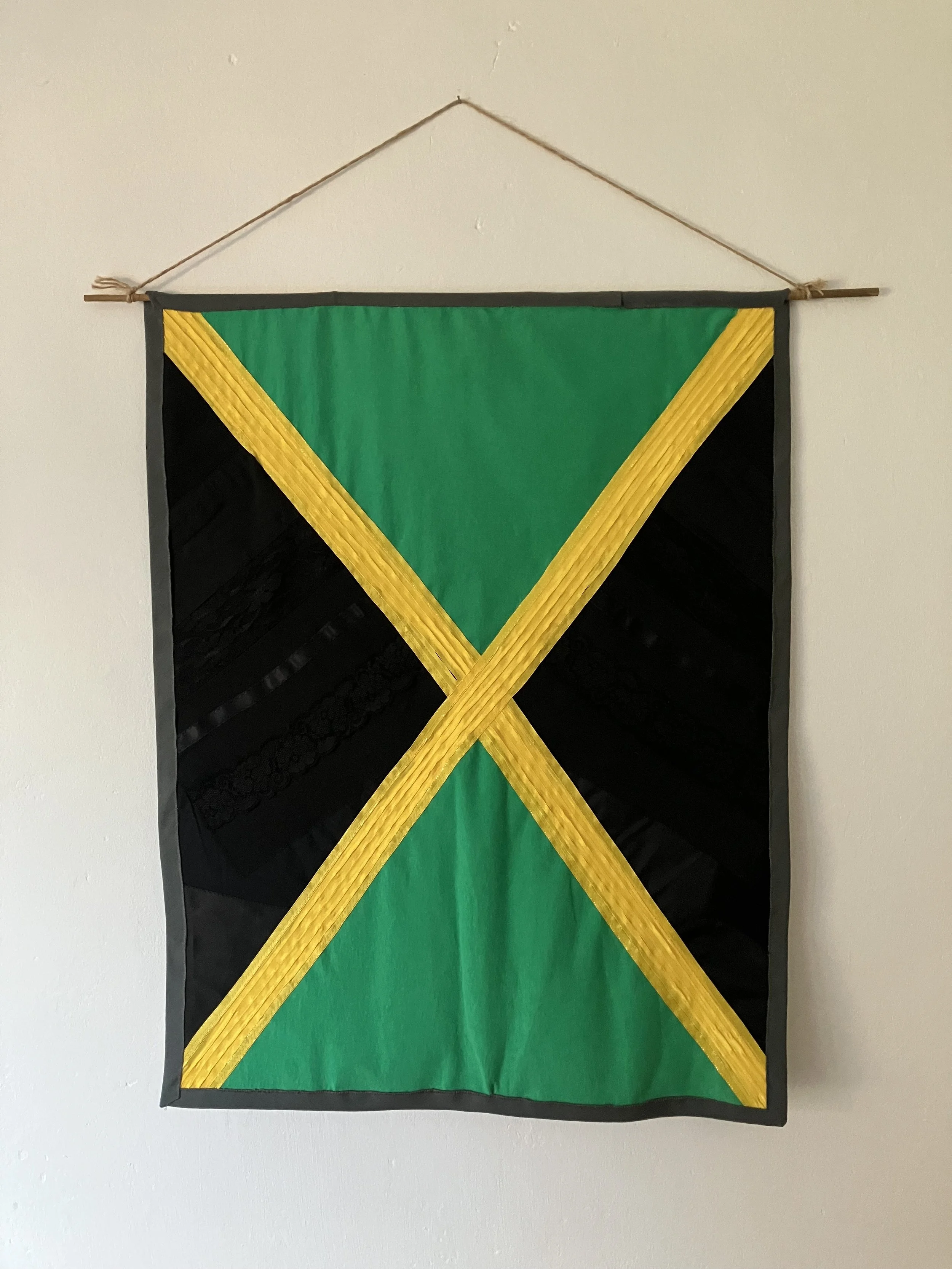 Soul rebel (back), 2026, appliqué, quilt - 60 x 76cm