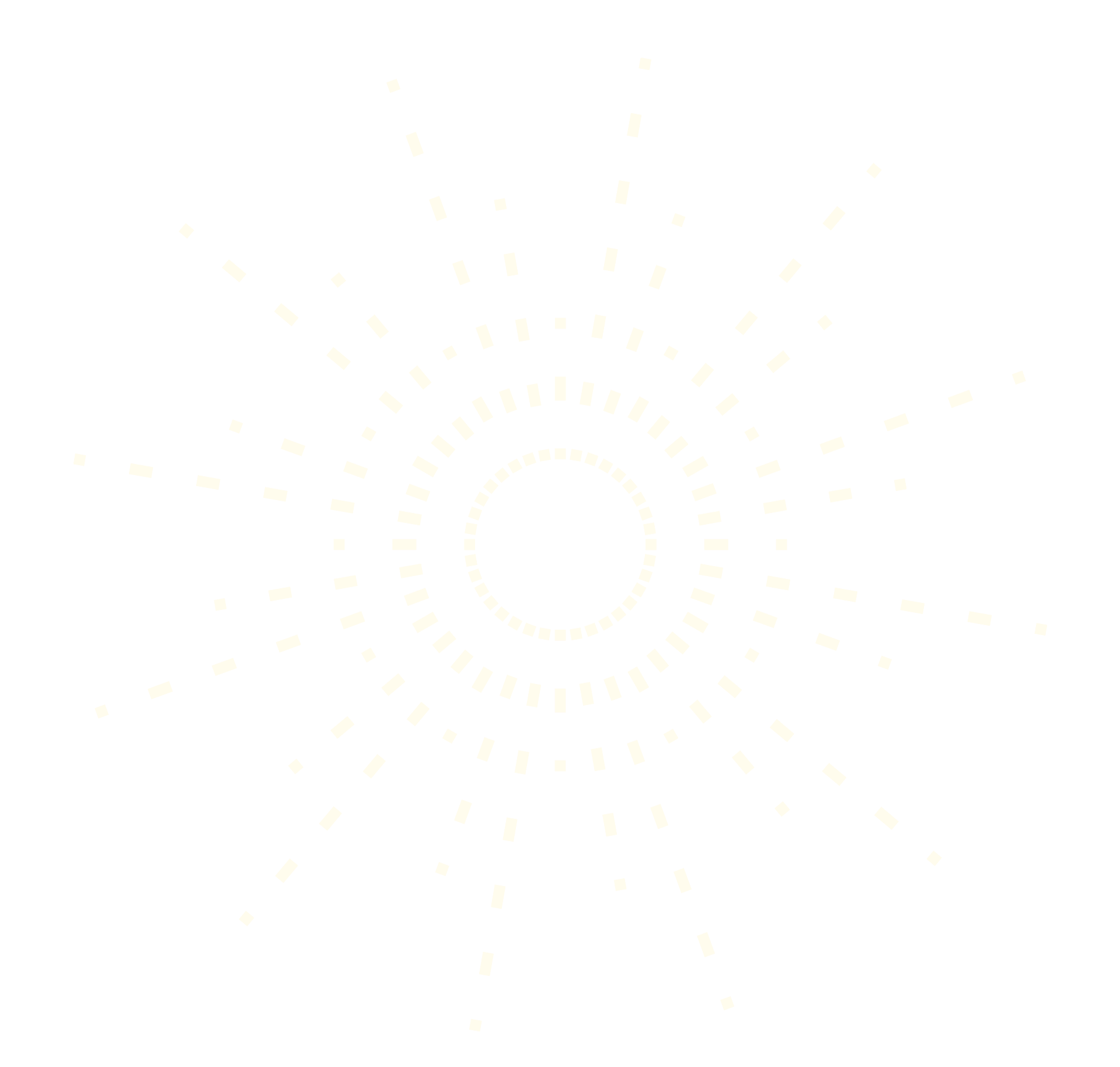 Geometric drawing of an outline square with sections divided by vertical, horizontal, and circle lines.