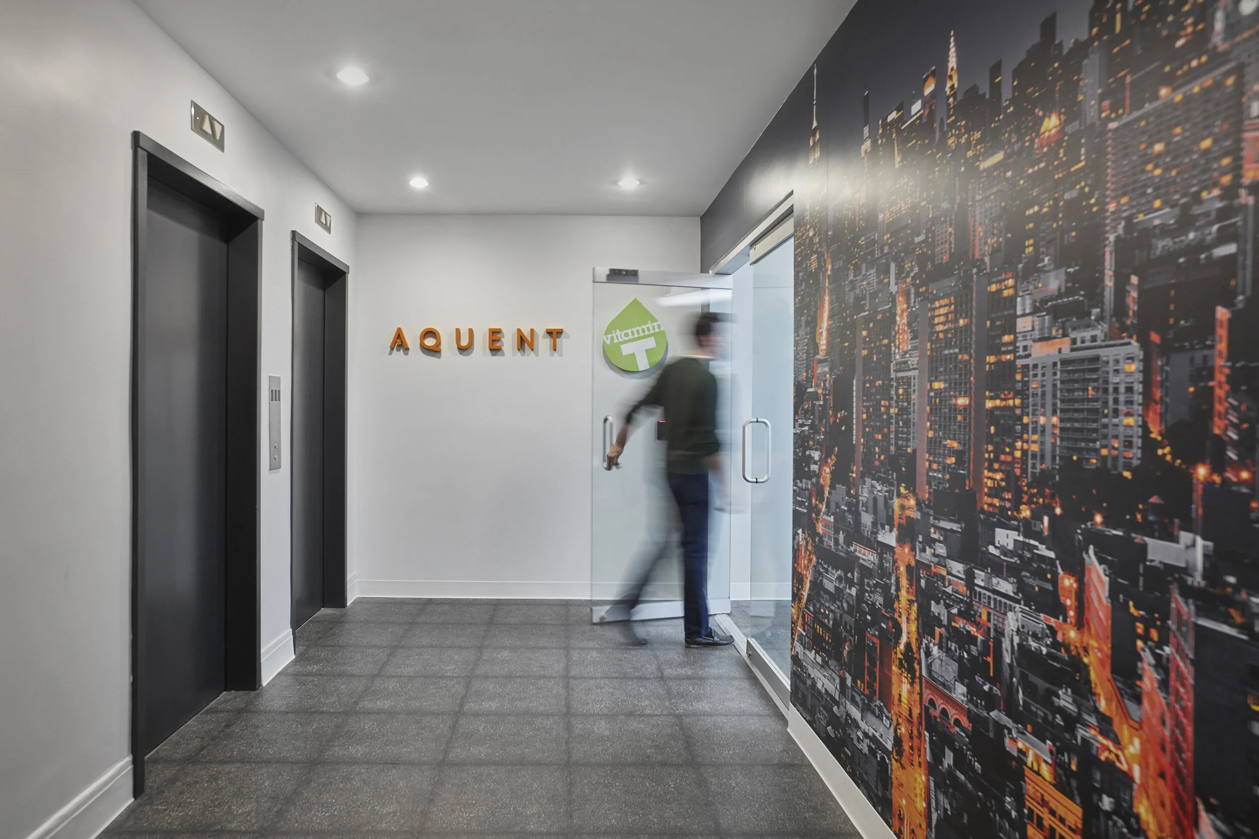Wall Graphic - Aquent | NYC