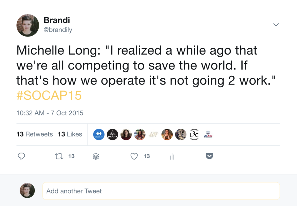 SOCAP 15 Tweet