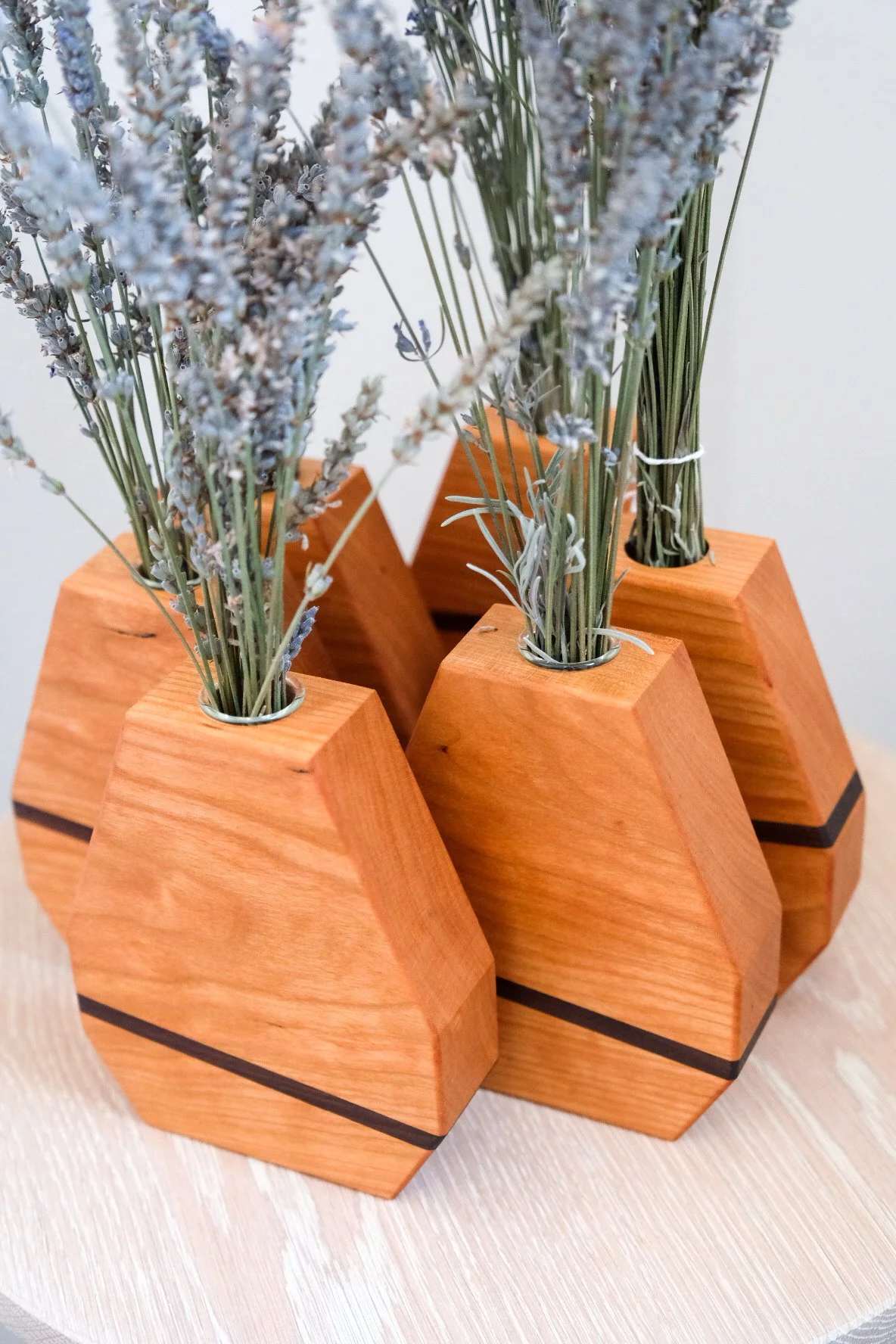 Cherry Wooden Vase