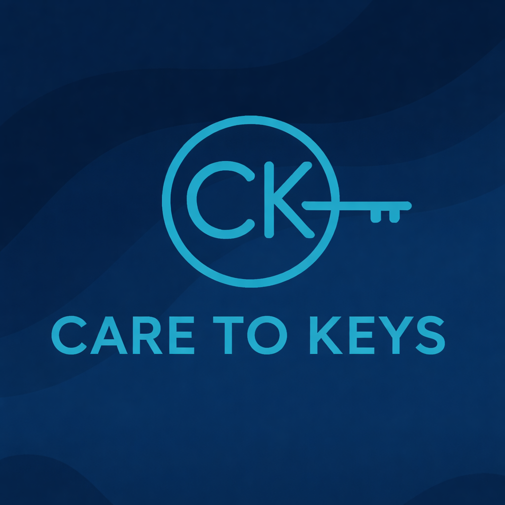 Care to Keys brand logo featuring the CK key emblem.