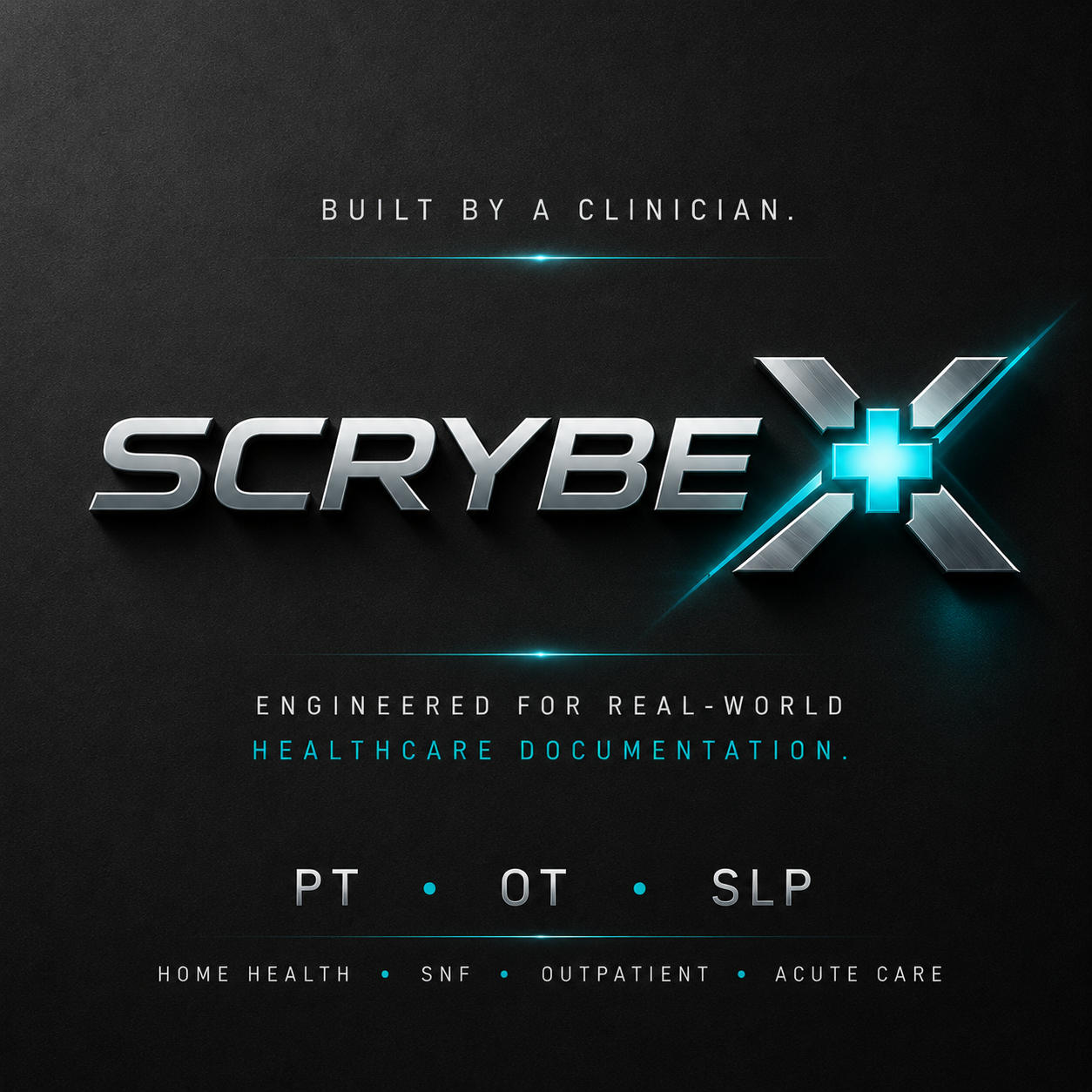 ScrybeX AI documentation platform for PT, OT and speech-language pathology professionals.