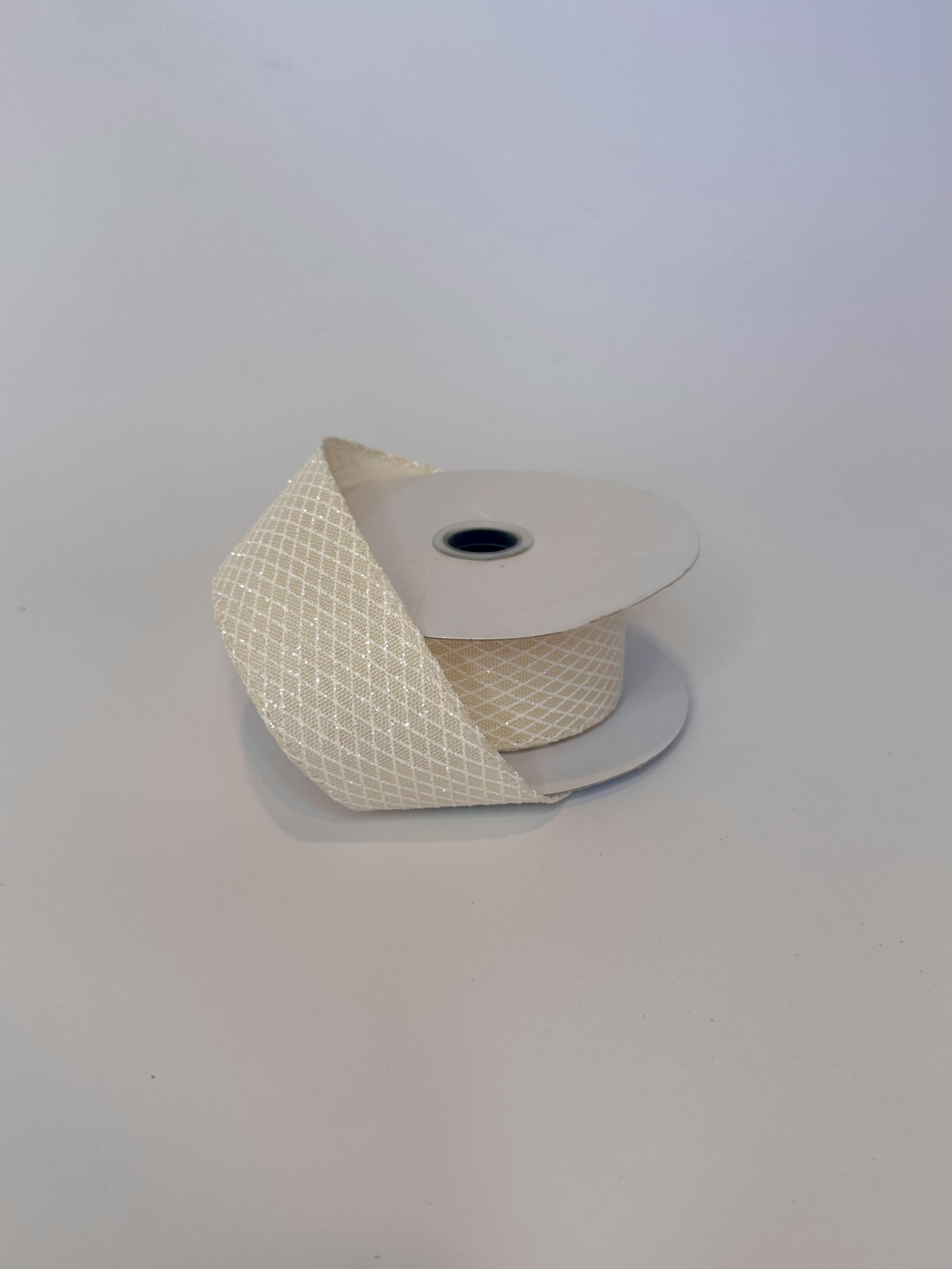 Cream Lattice Ribbon