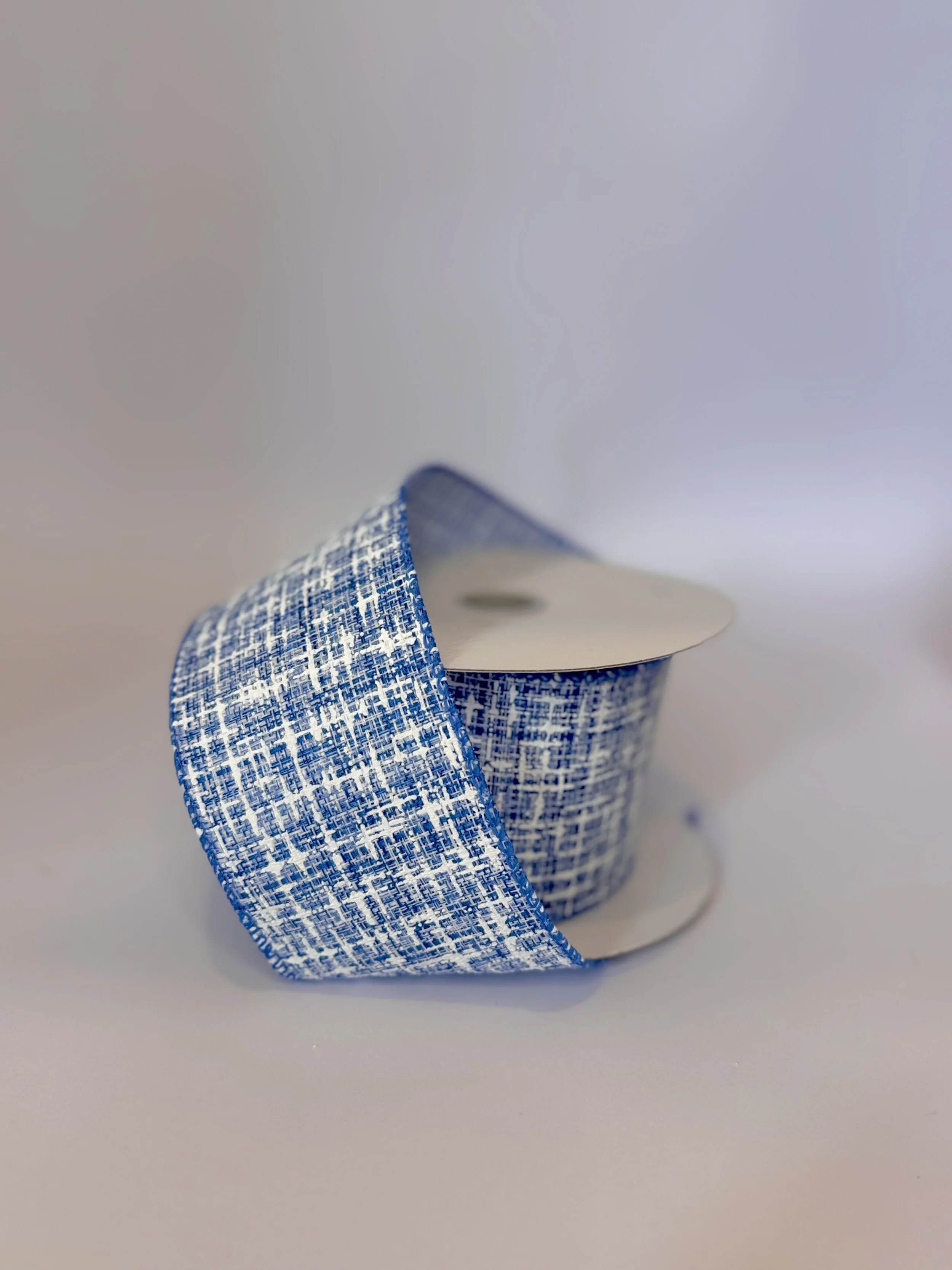 Blue Tweed Ribbon