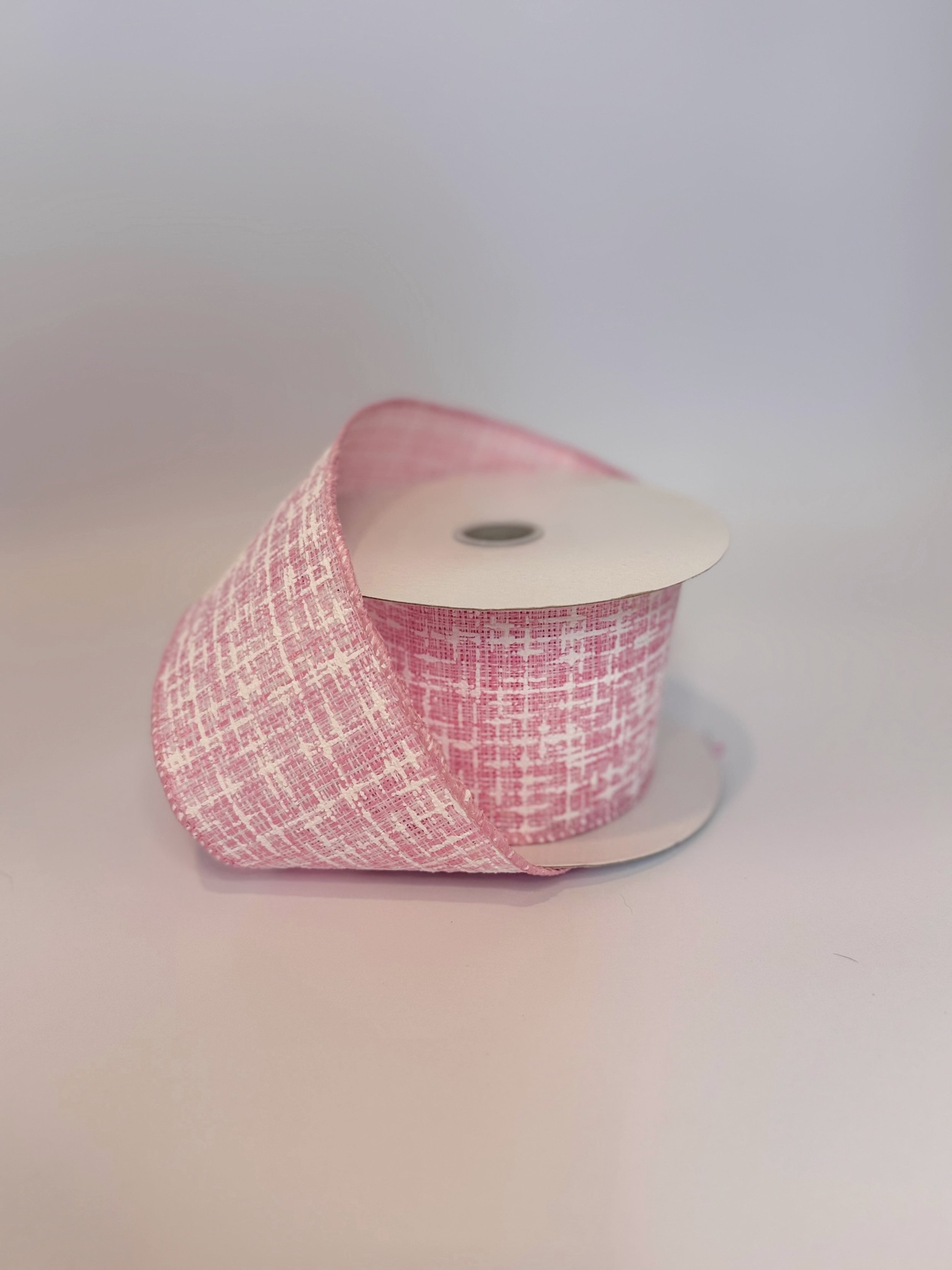 Pink Tweed Ribbon