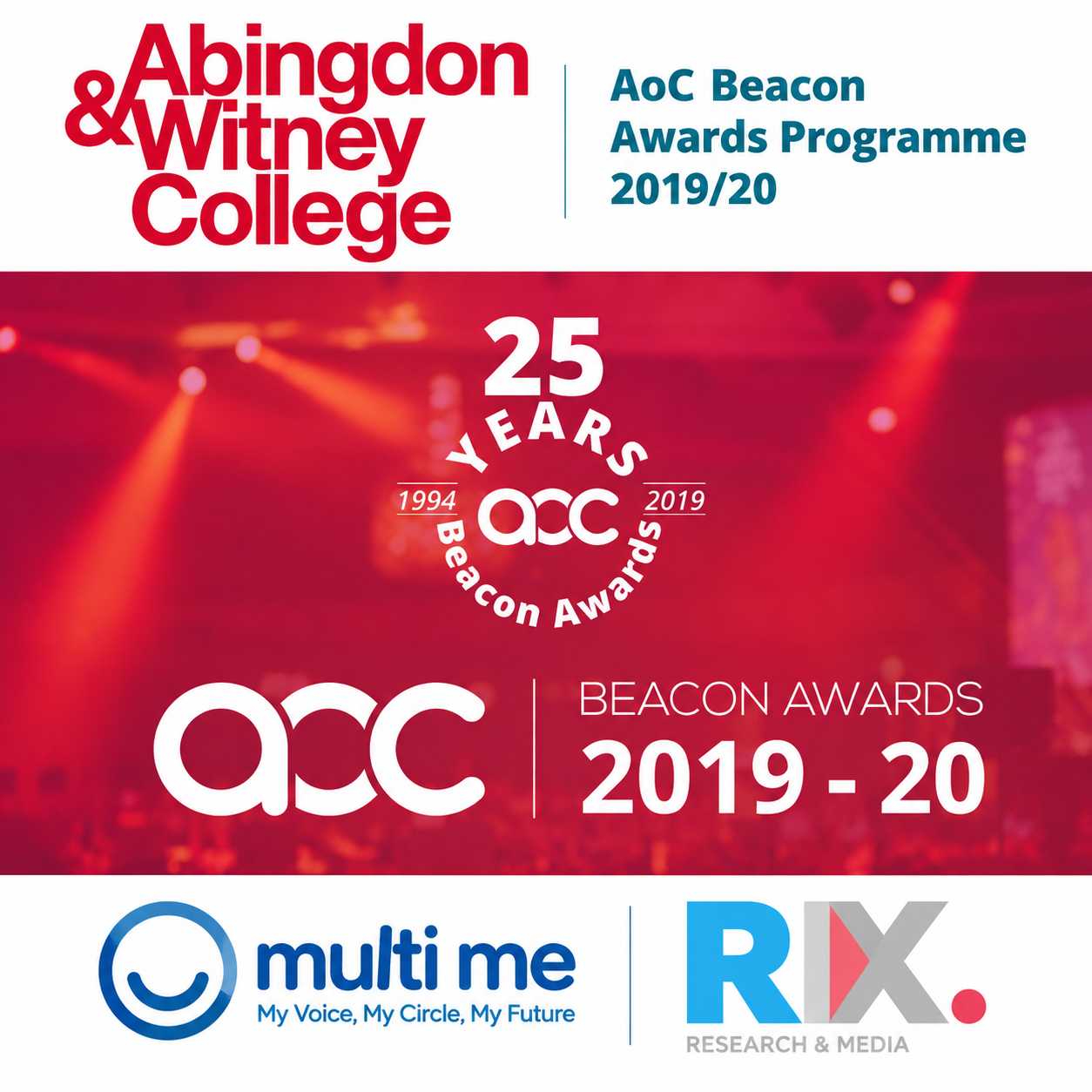 College Shortlisted for AoC for work with RIX Multi Me