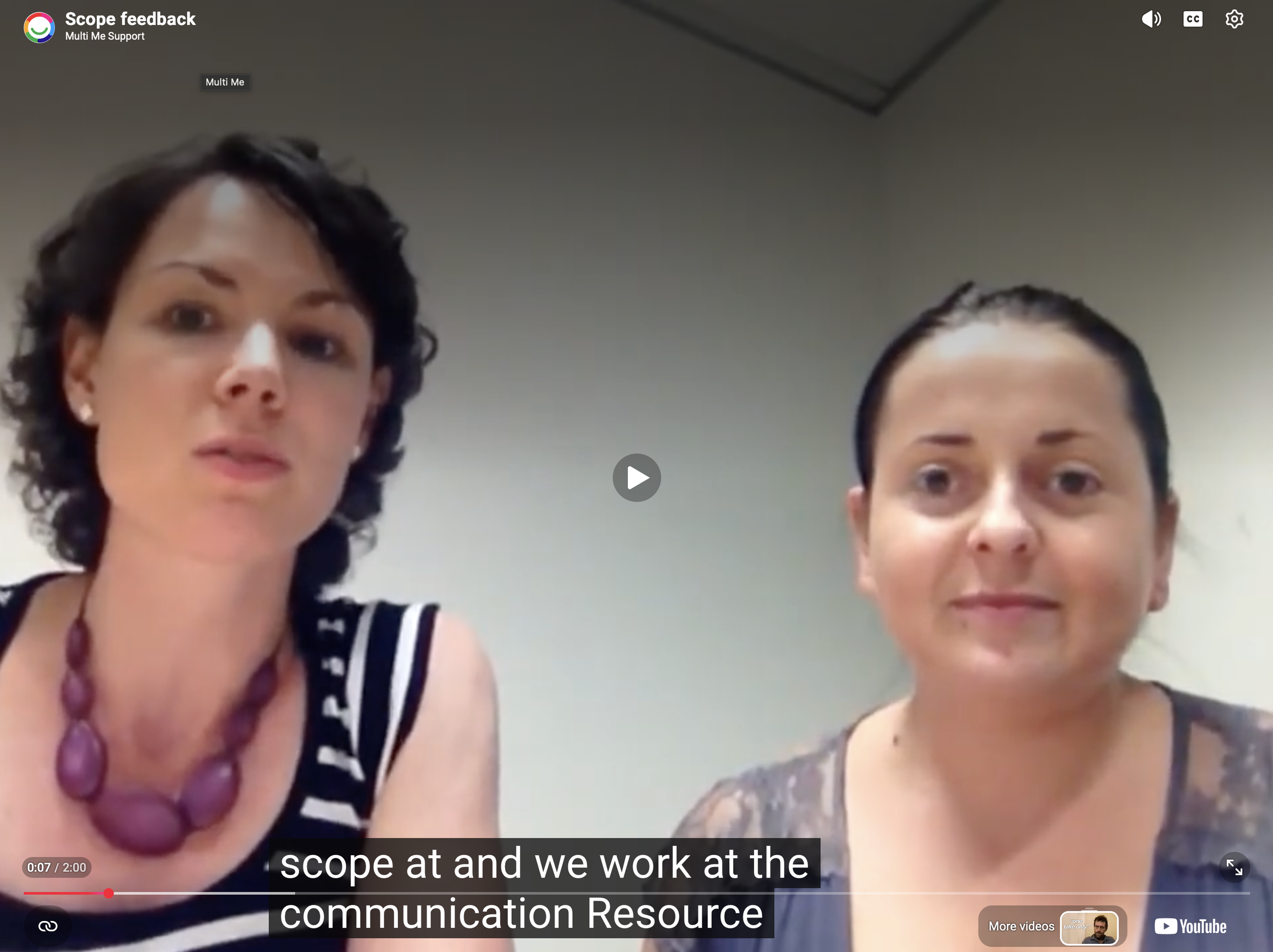 Scope Victoria - Multi Me Beta Pilot Feedback