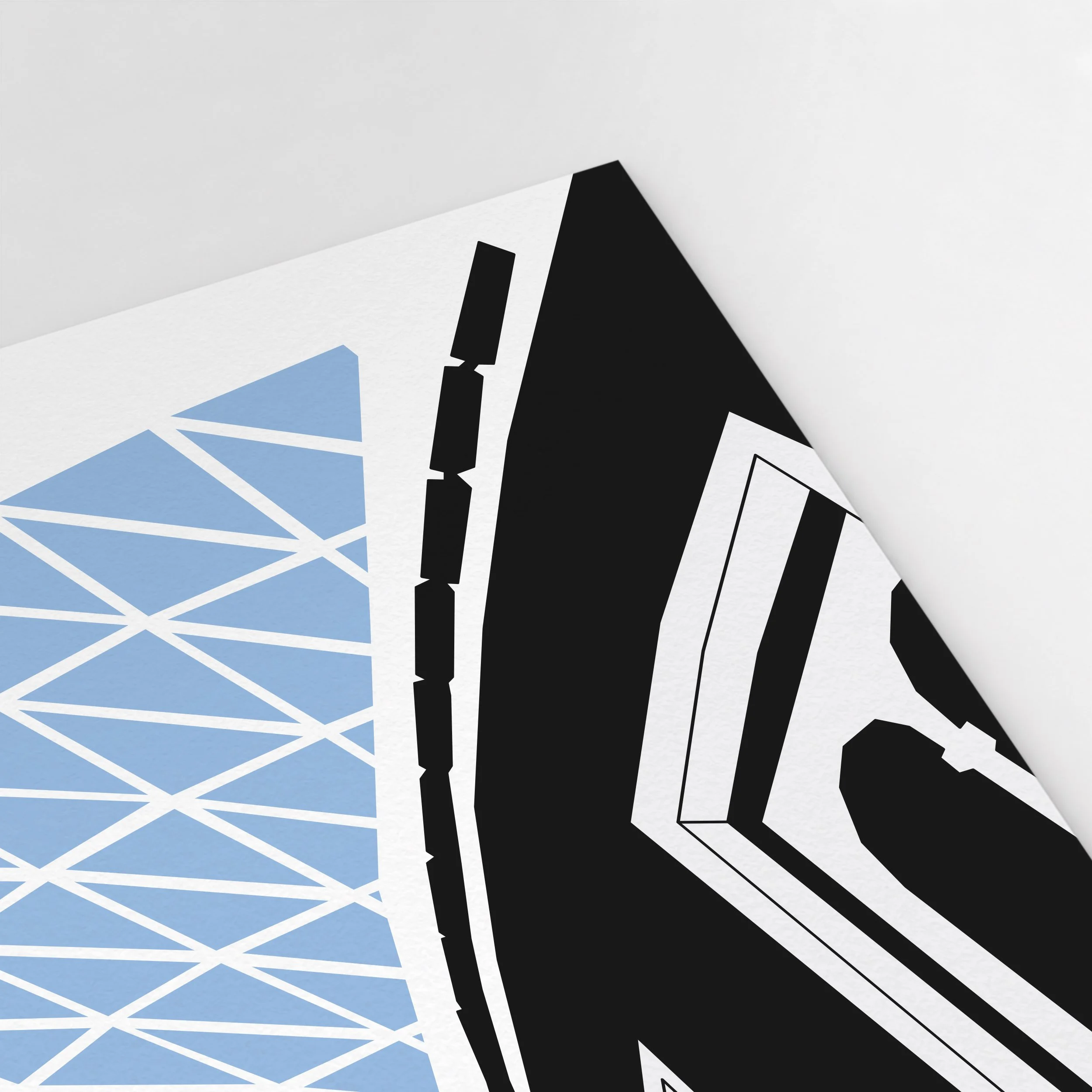 Detail of Pablo Jorge’s Great Court illustration, showing the geometric framework of the glass roof.