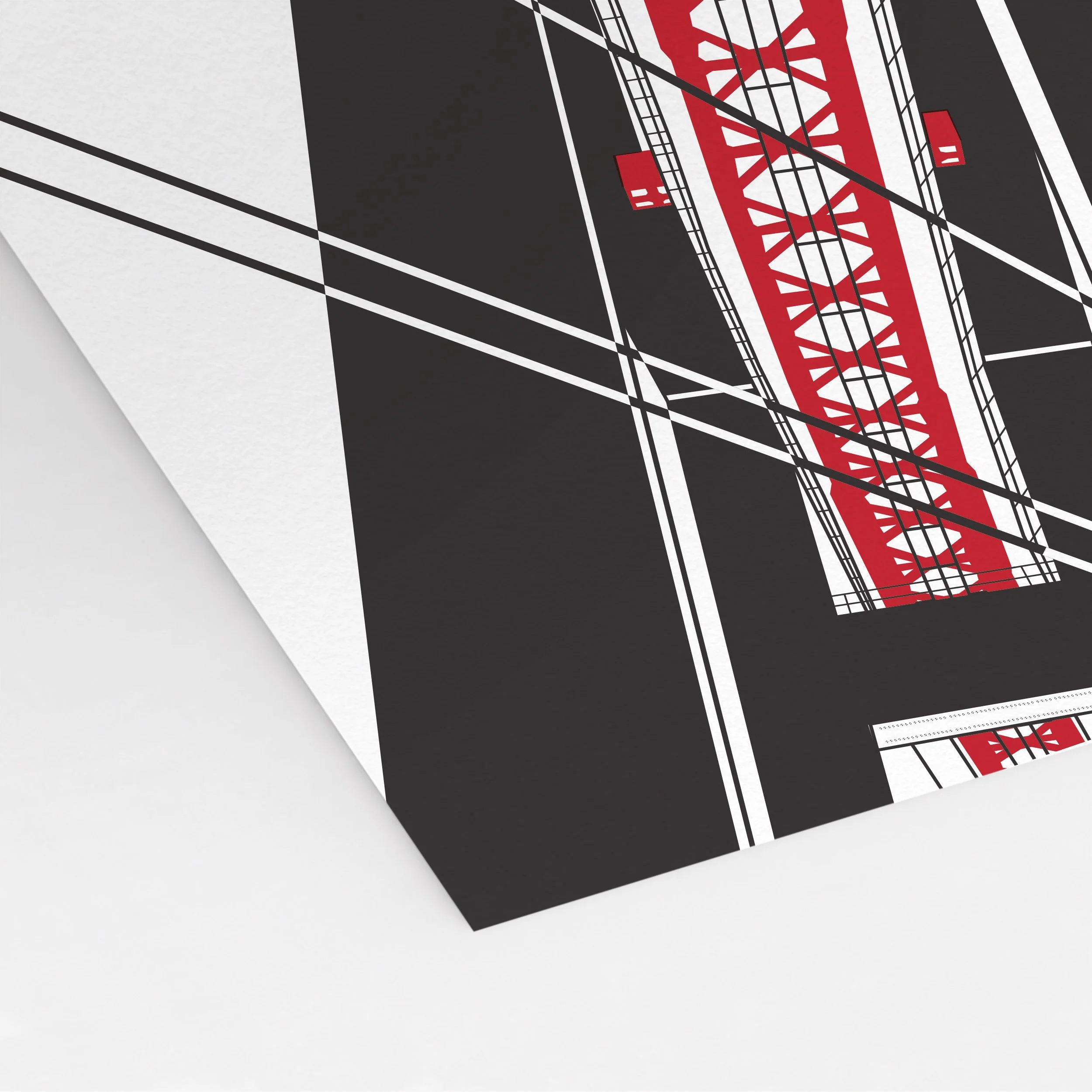 Detail of the structural framework beneath the Ponte 25 de Abril in Lisbon.