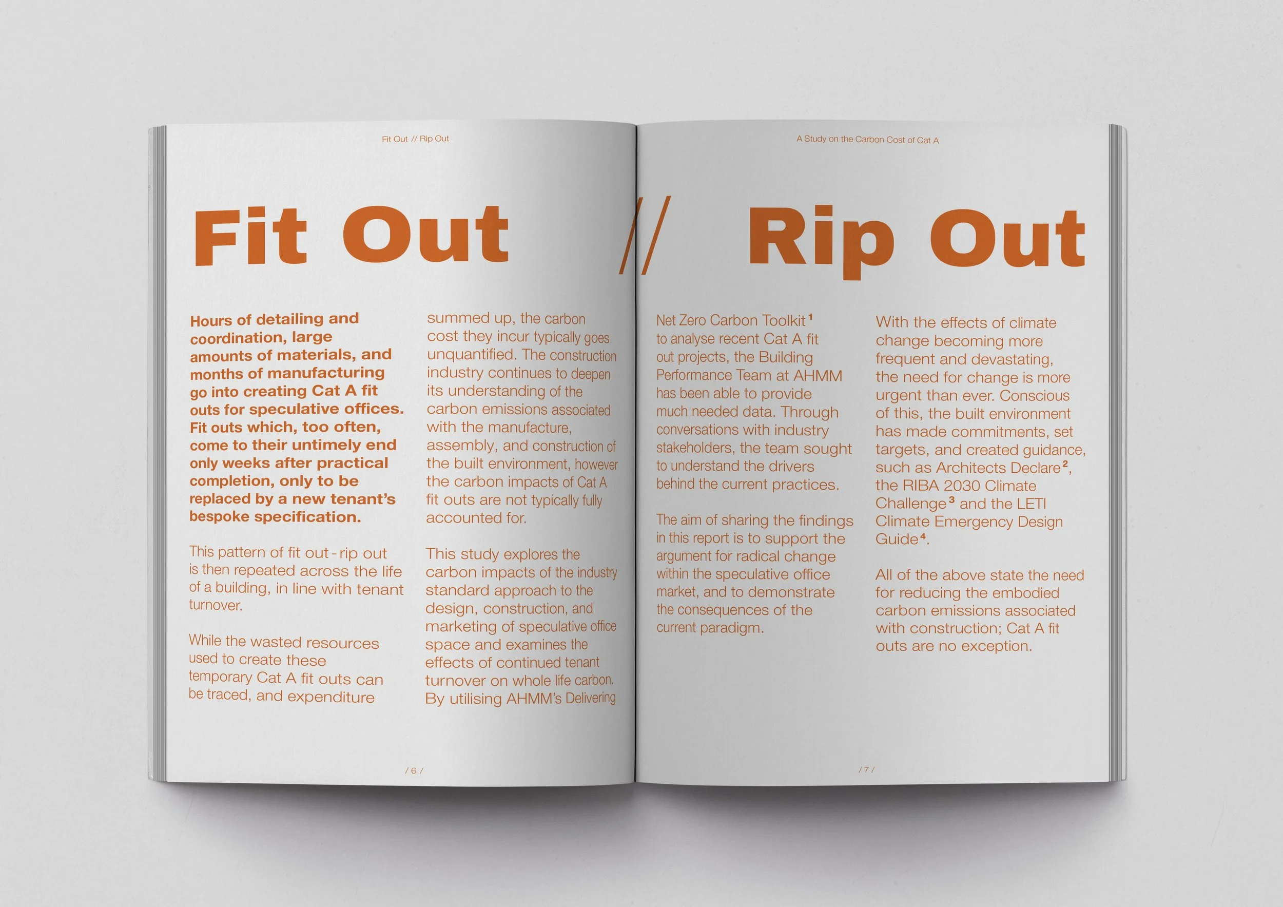 Fir Out Rip Out report opening spread on big heading and four column orange text..jpg
