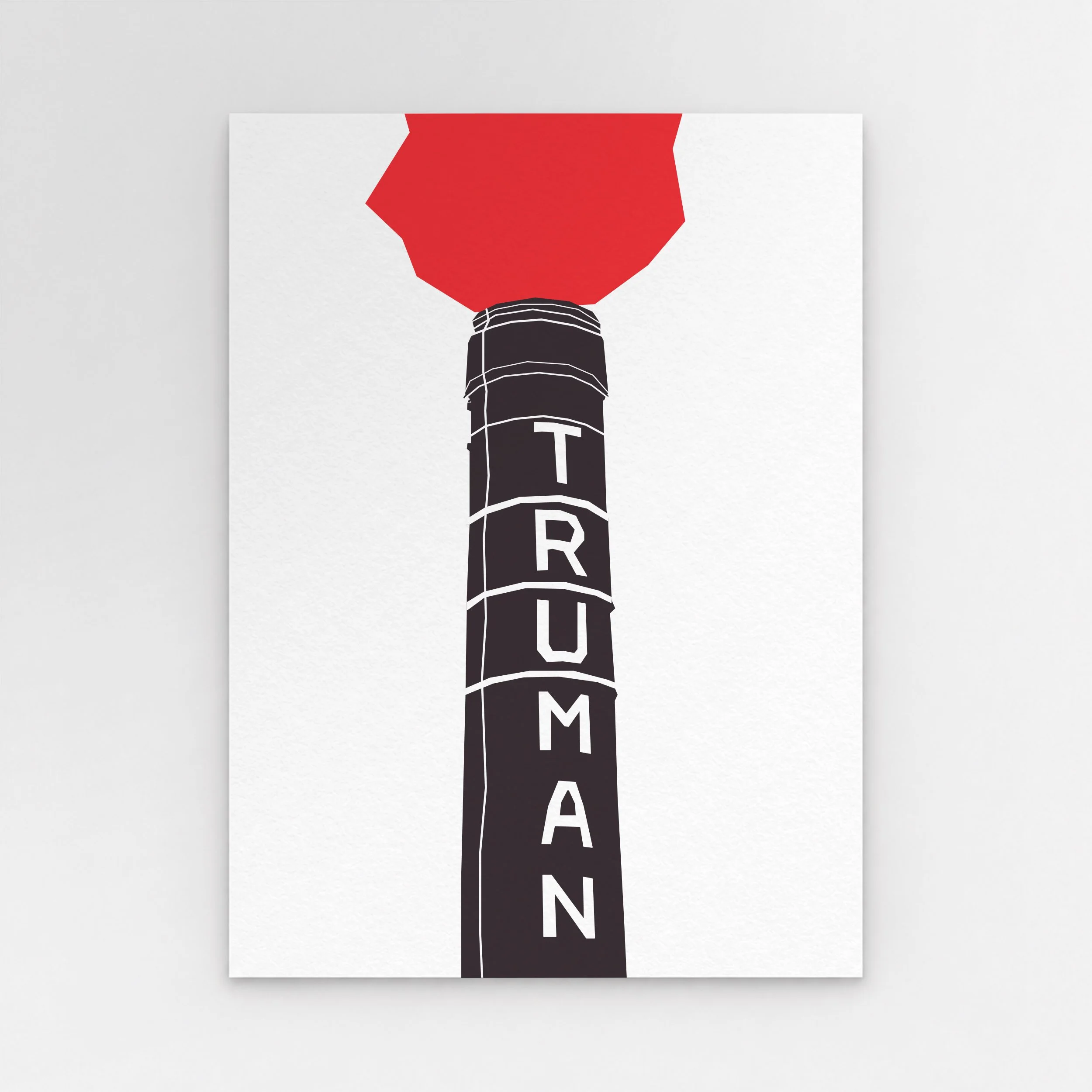 Illustration of the Truman Brewery’s brick chimney on Brick Lane in East London, by Pablo Jorge. (Copy)