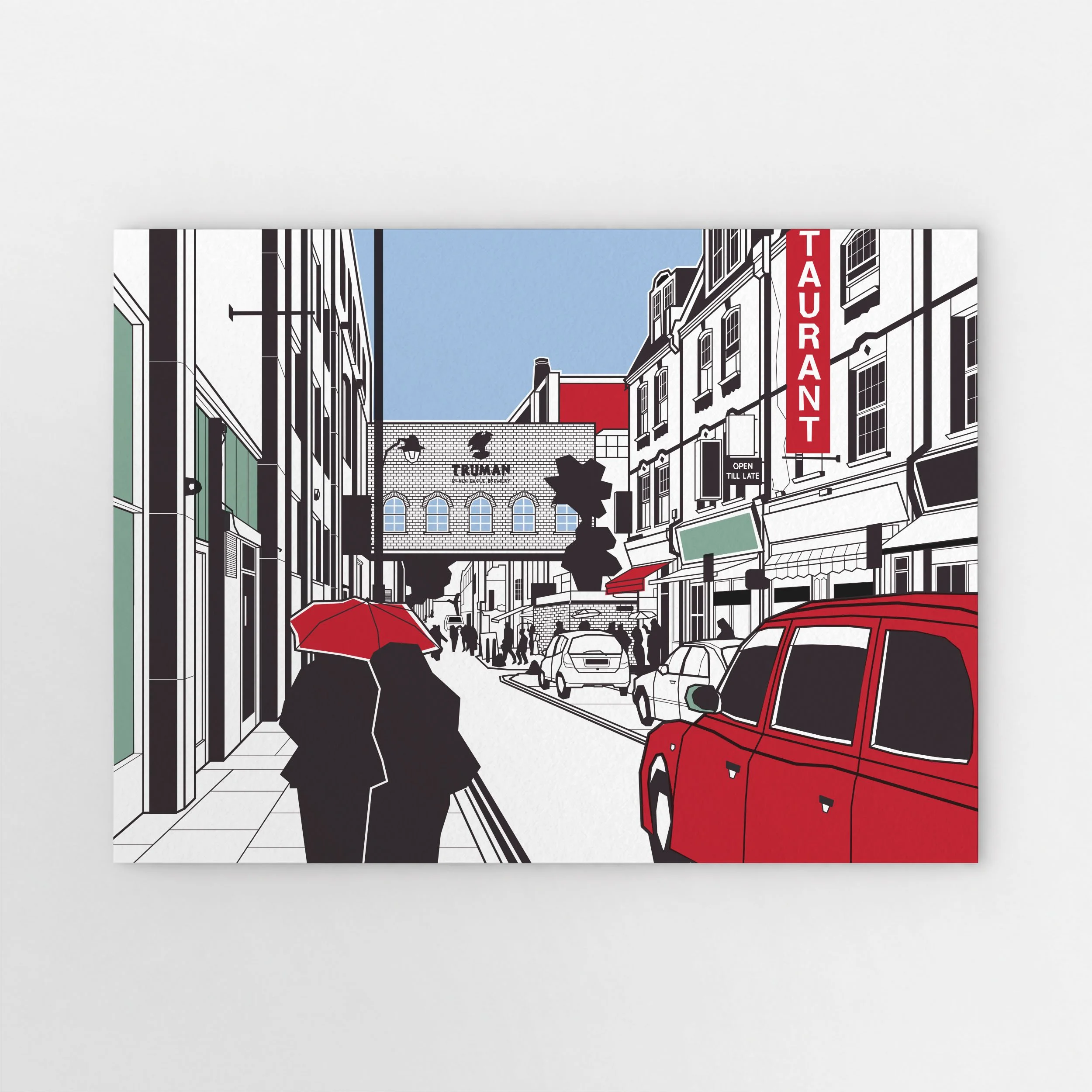 London Lines Brick Lane Cab