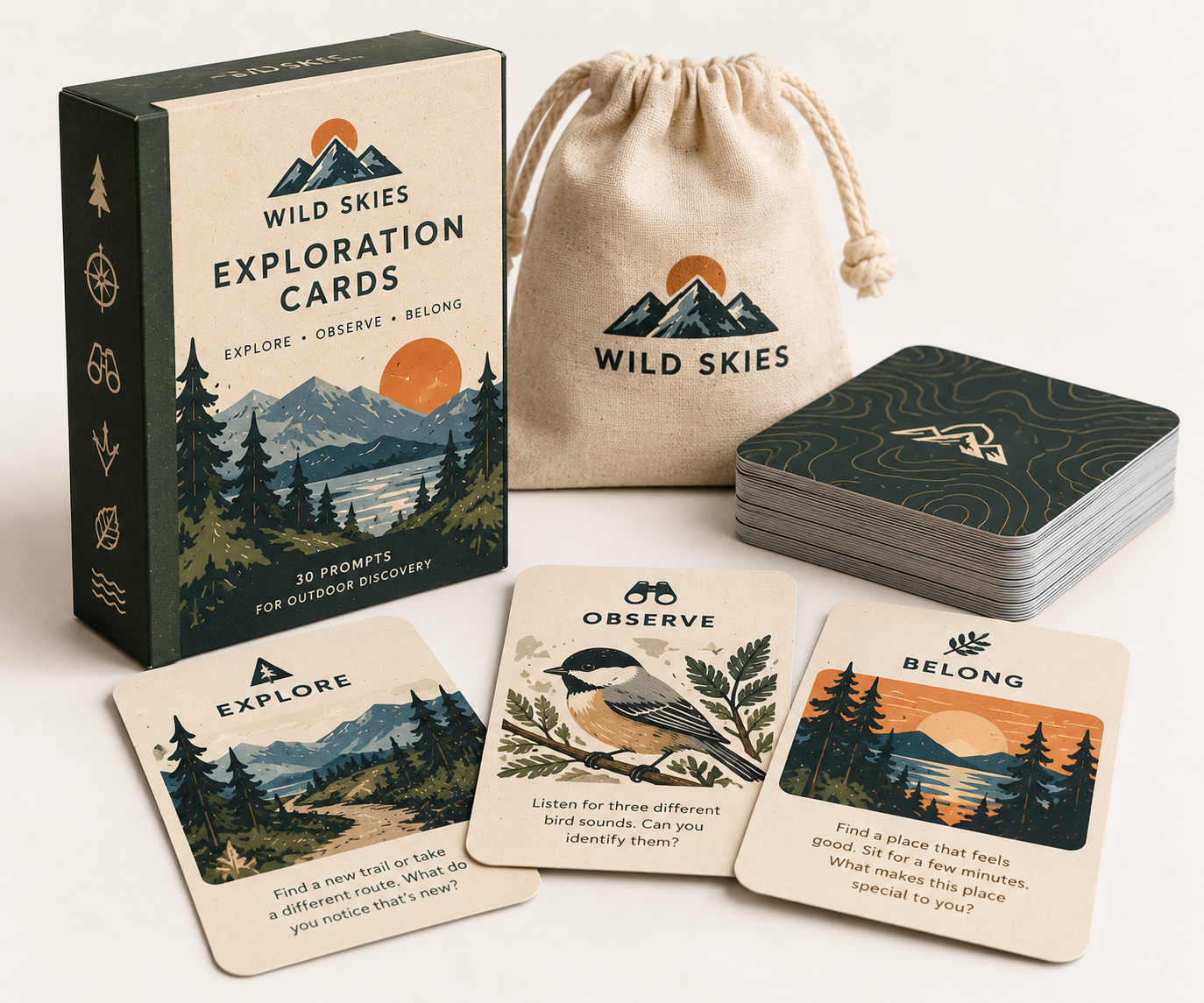 Wild Skies Exploration Cards