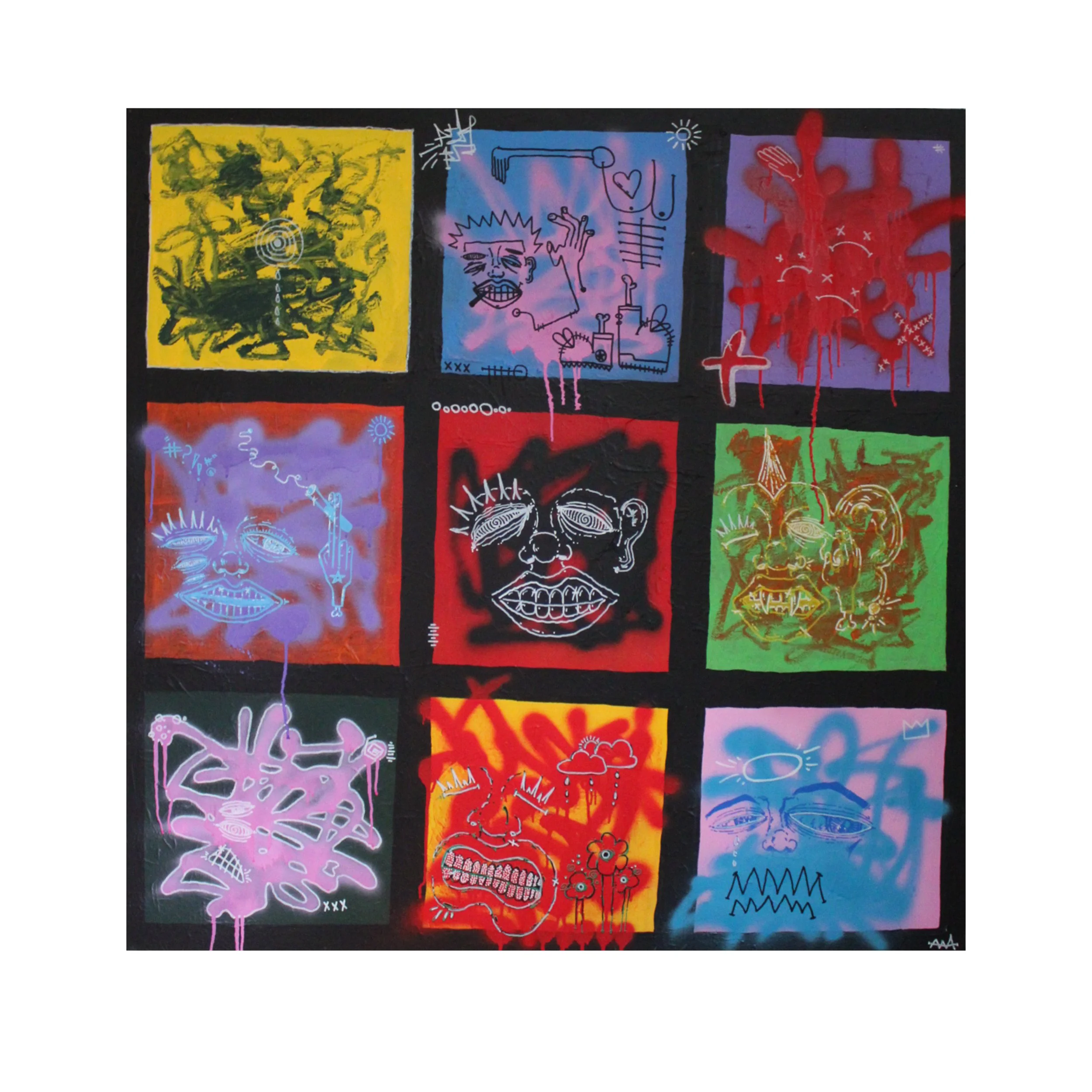 "Imaginary Friends"_48" x 48"