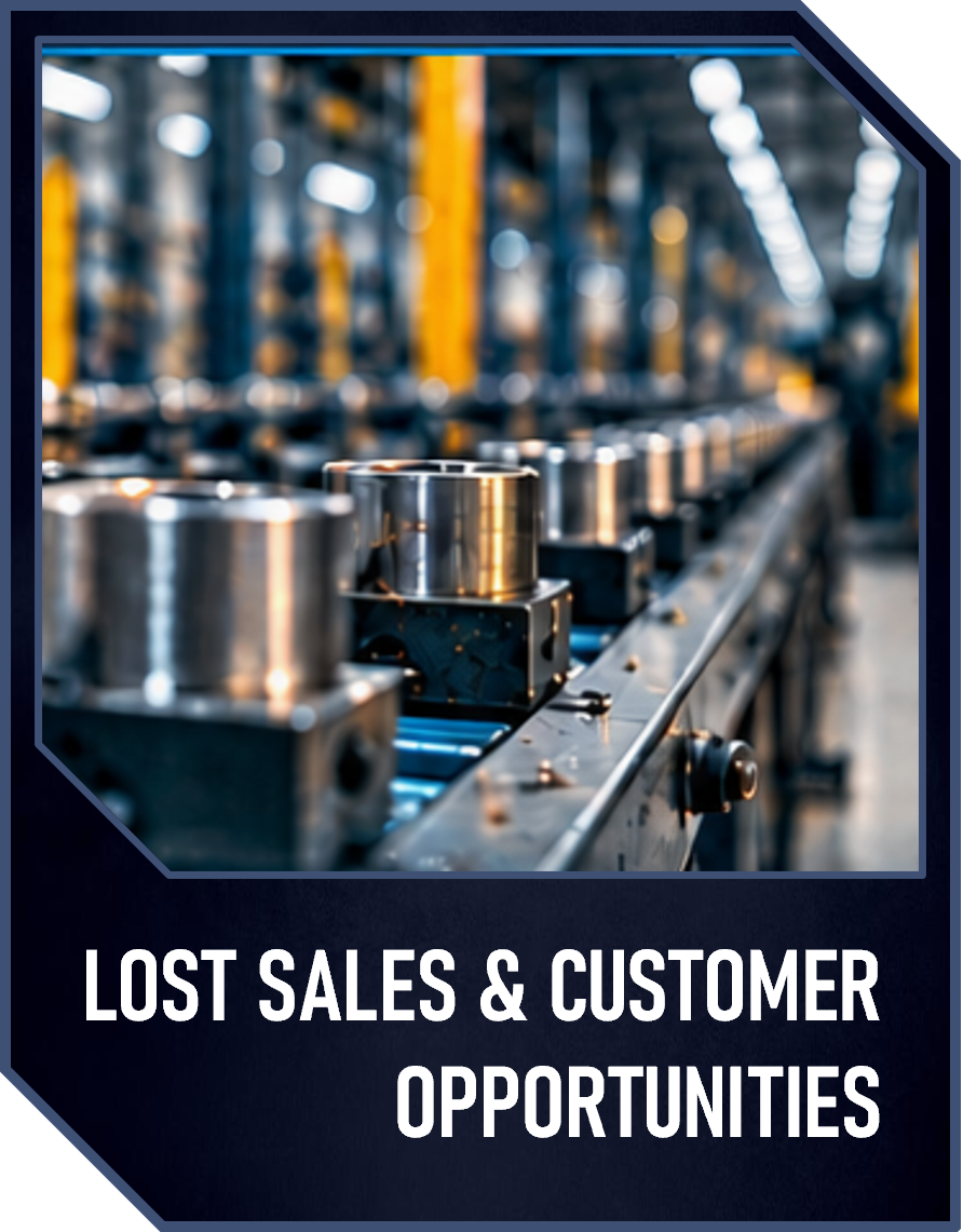 Close-up of an industrial assembly line with metal components in a factory setting, blurred background with bright industrial lighting.